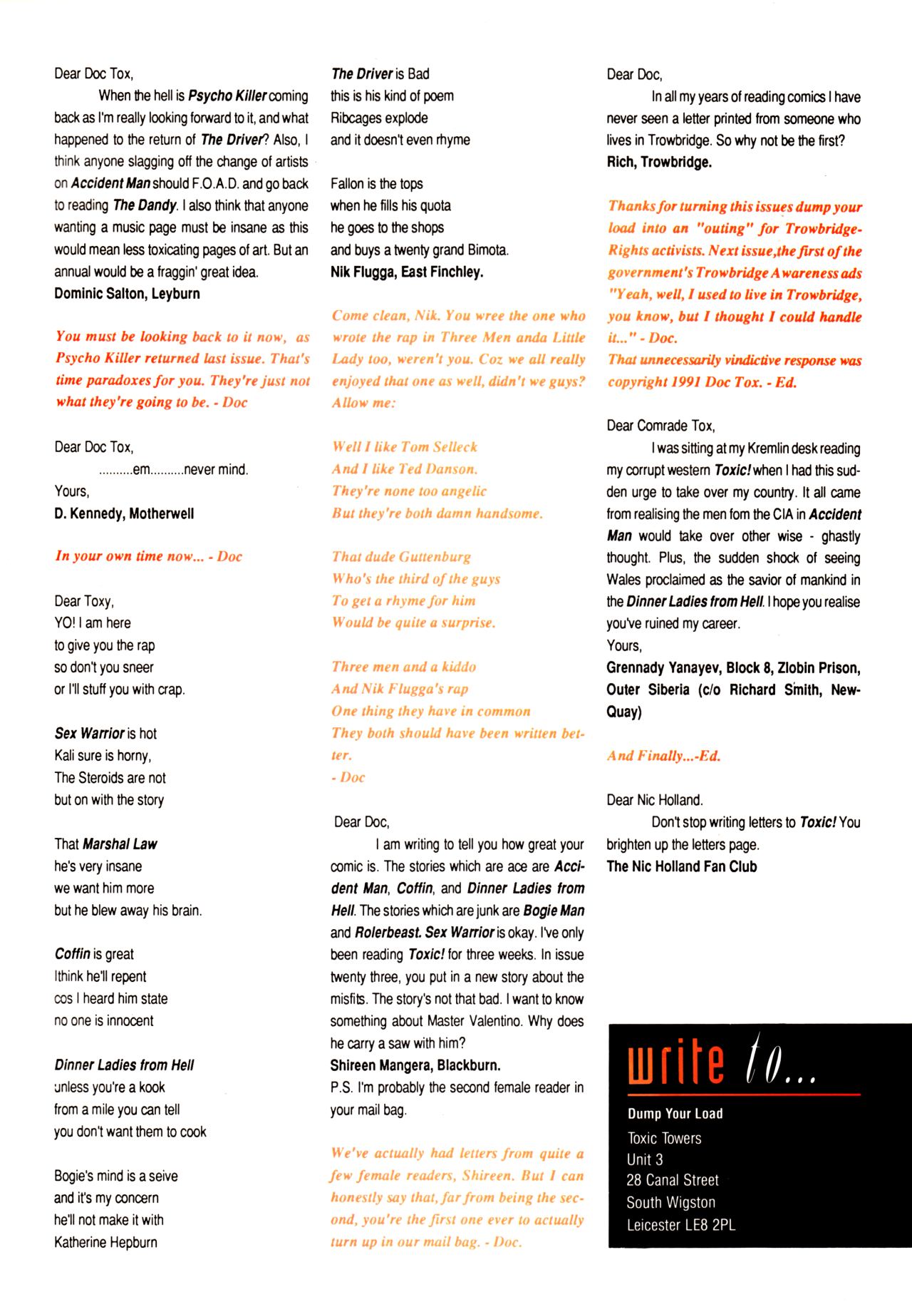 Read online Toxic! comic -  Issue #27 - 35