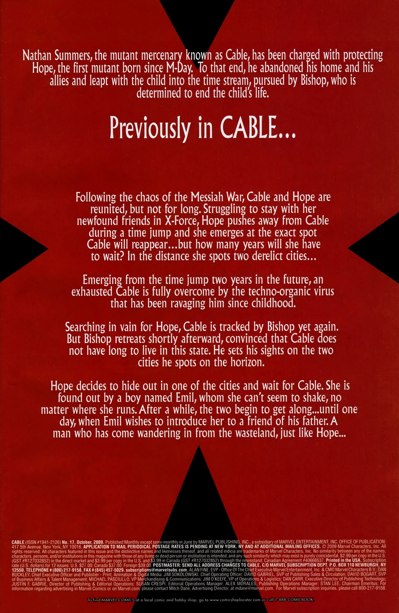 Read online Cable (2008) comic -  Issue #17 - 2