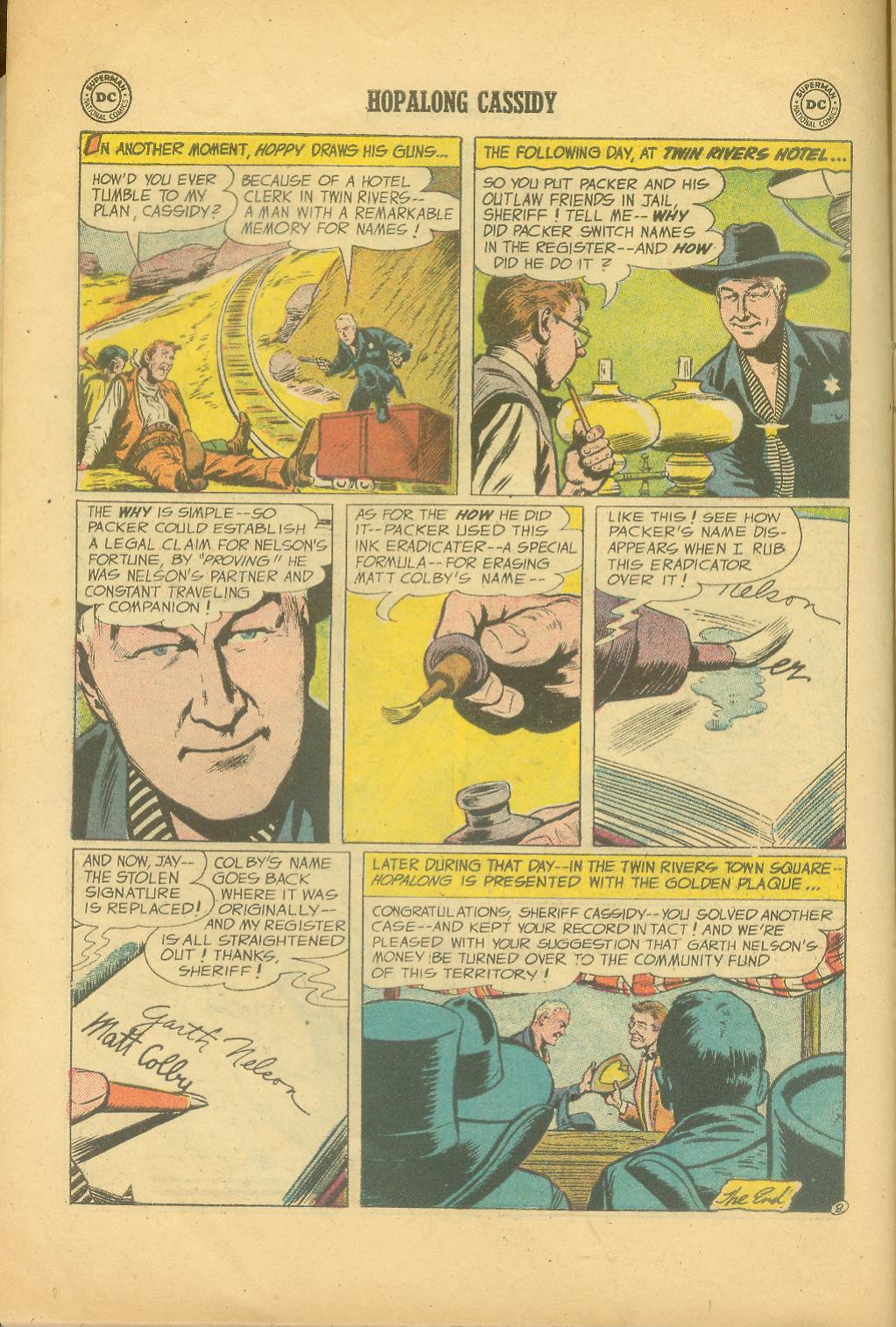 Read online Hopalong Cassidy comic -  Issue #106 - 10