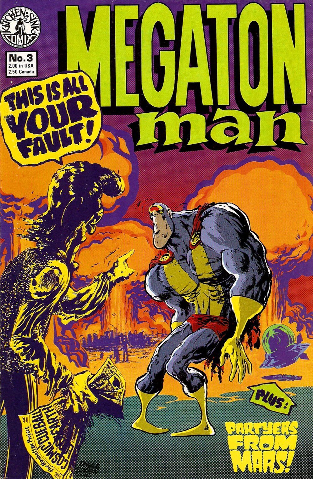 Read online Megaton Man comic -  Issue #3 - 1