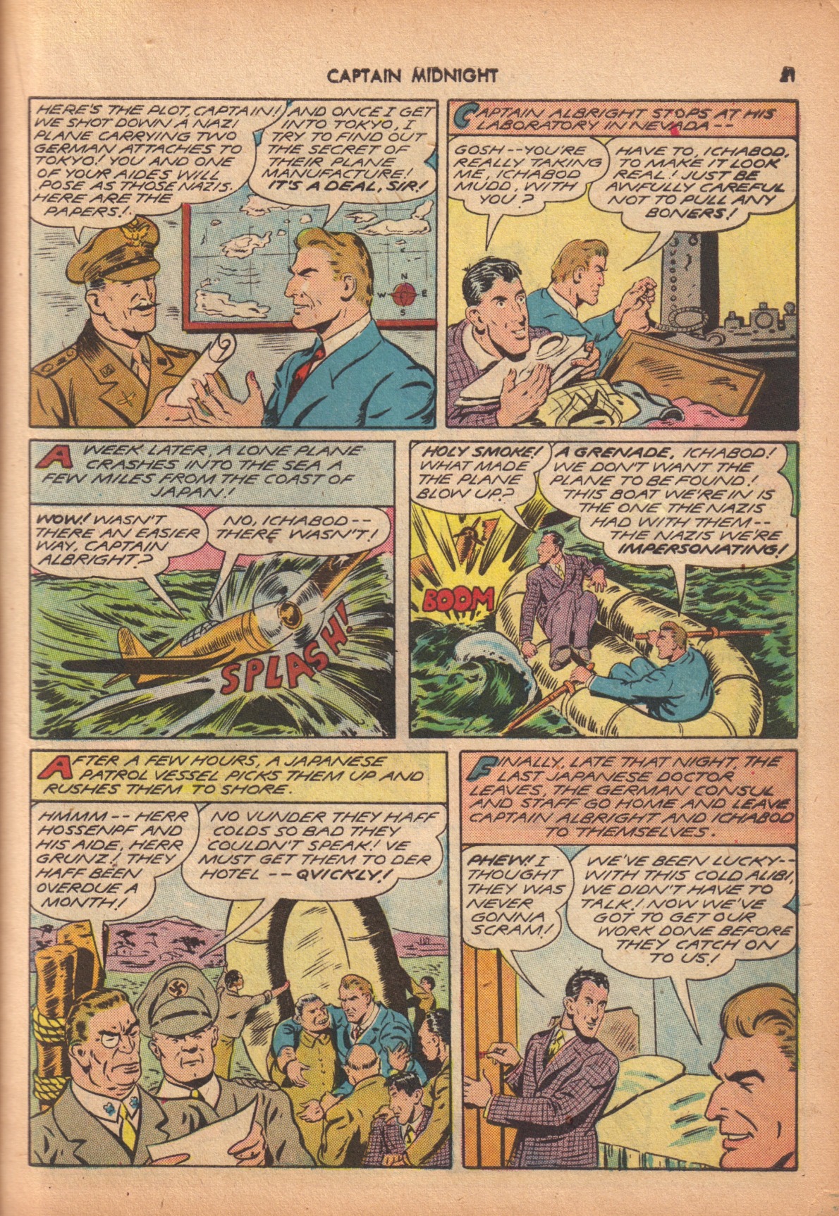 Read online Captain Midnight (1942) comic -  Issue #10 - 21