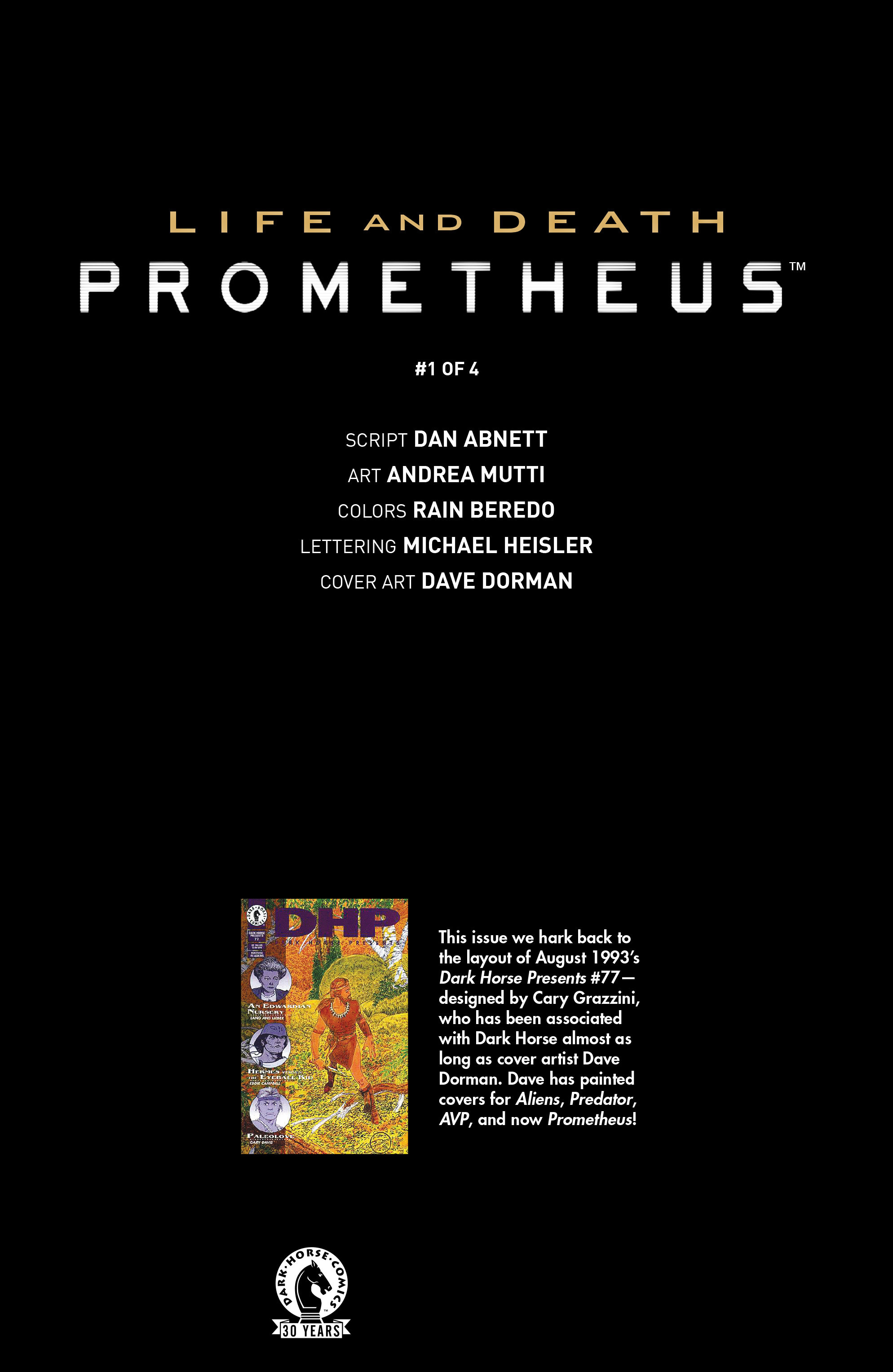 Read online Prometheus: Life and Death comic -  Issue #1 - 29