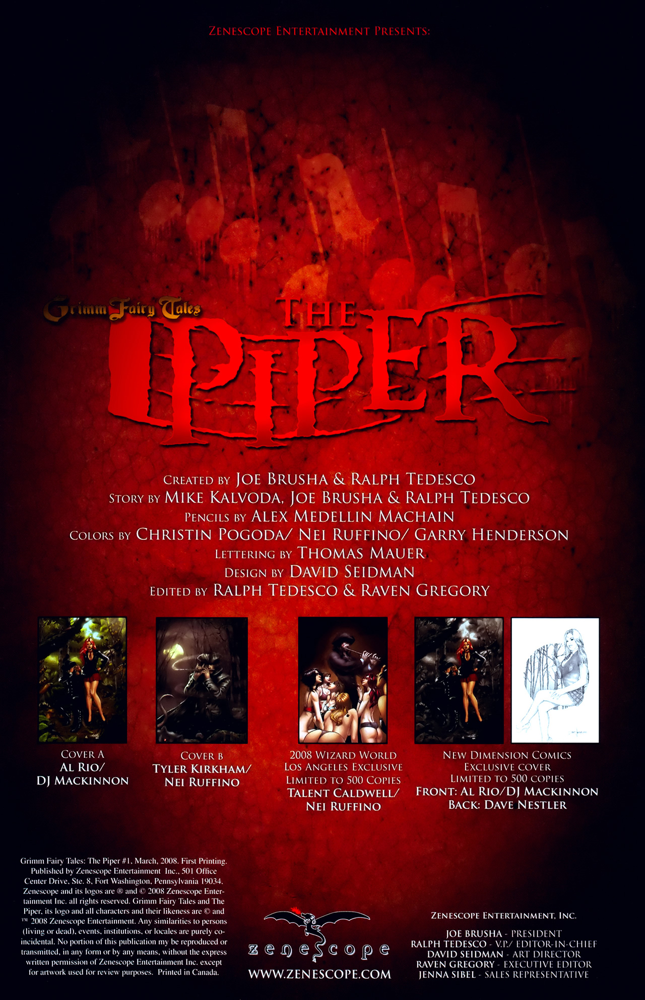 Read online Grimm Fairy Tales: The Piper comic -  Issue #1 - 2