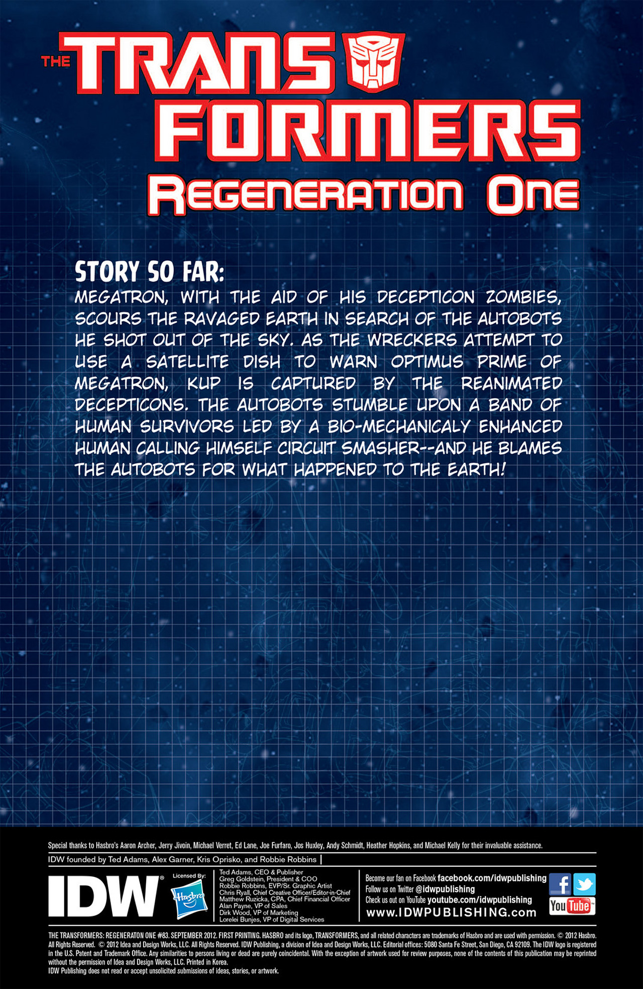 Read online The Transformers: Regeneration One comic -  Issue #83 - 2
