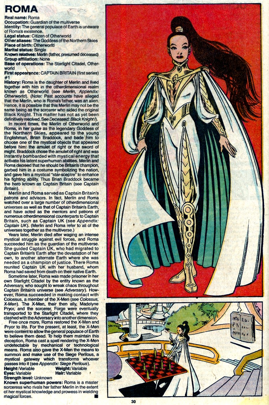 Read online The Official Handbook of the Marvel Universe: Update '89 comic -  Issue #6 - 32
