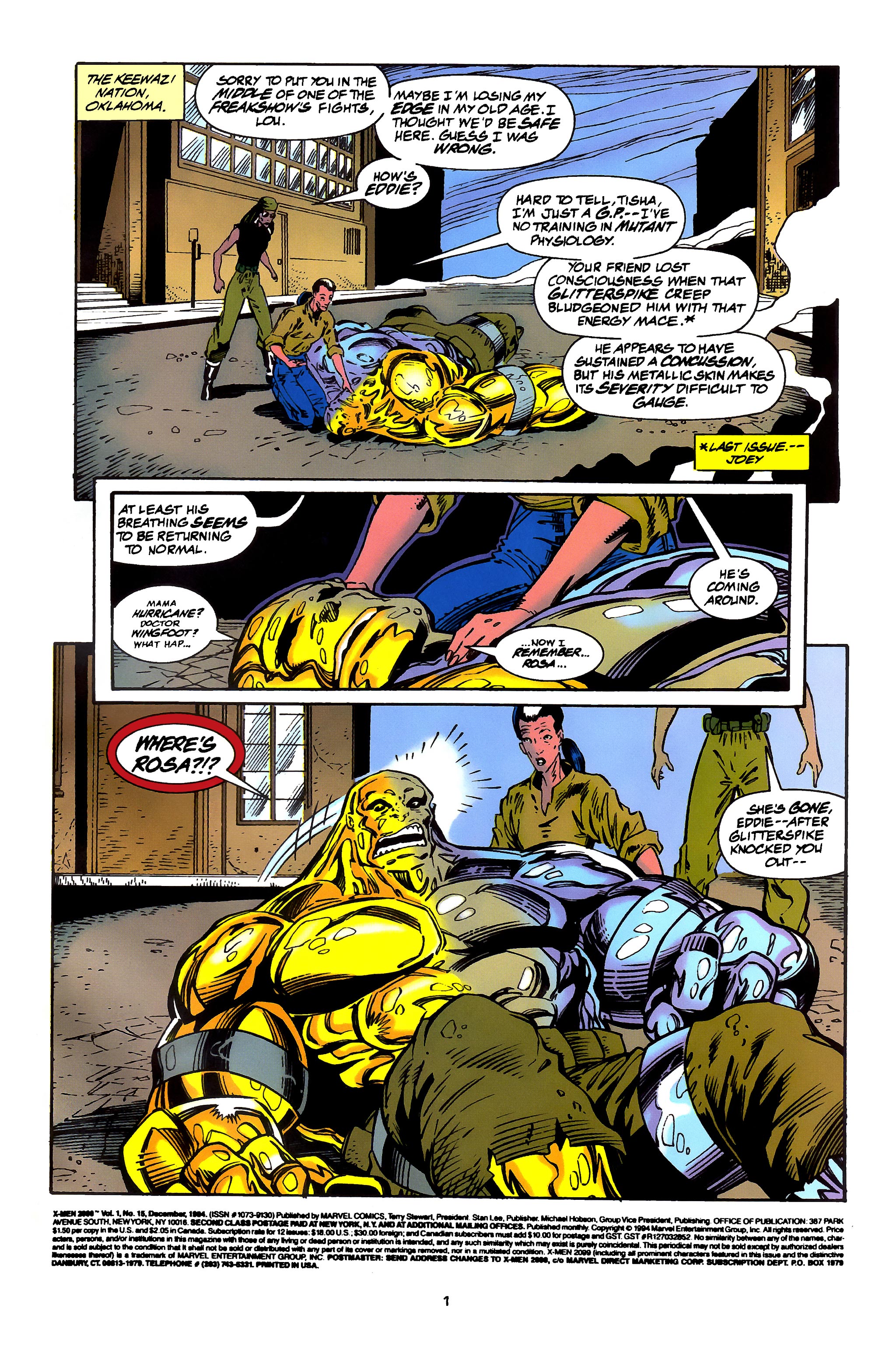Read online X-Men 2099 comic -  Issue #15 - 2