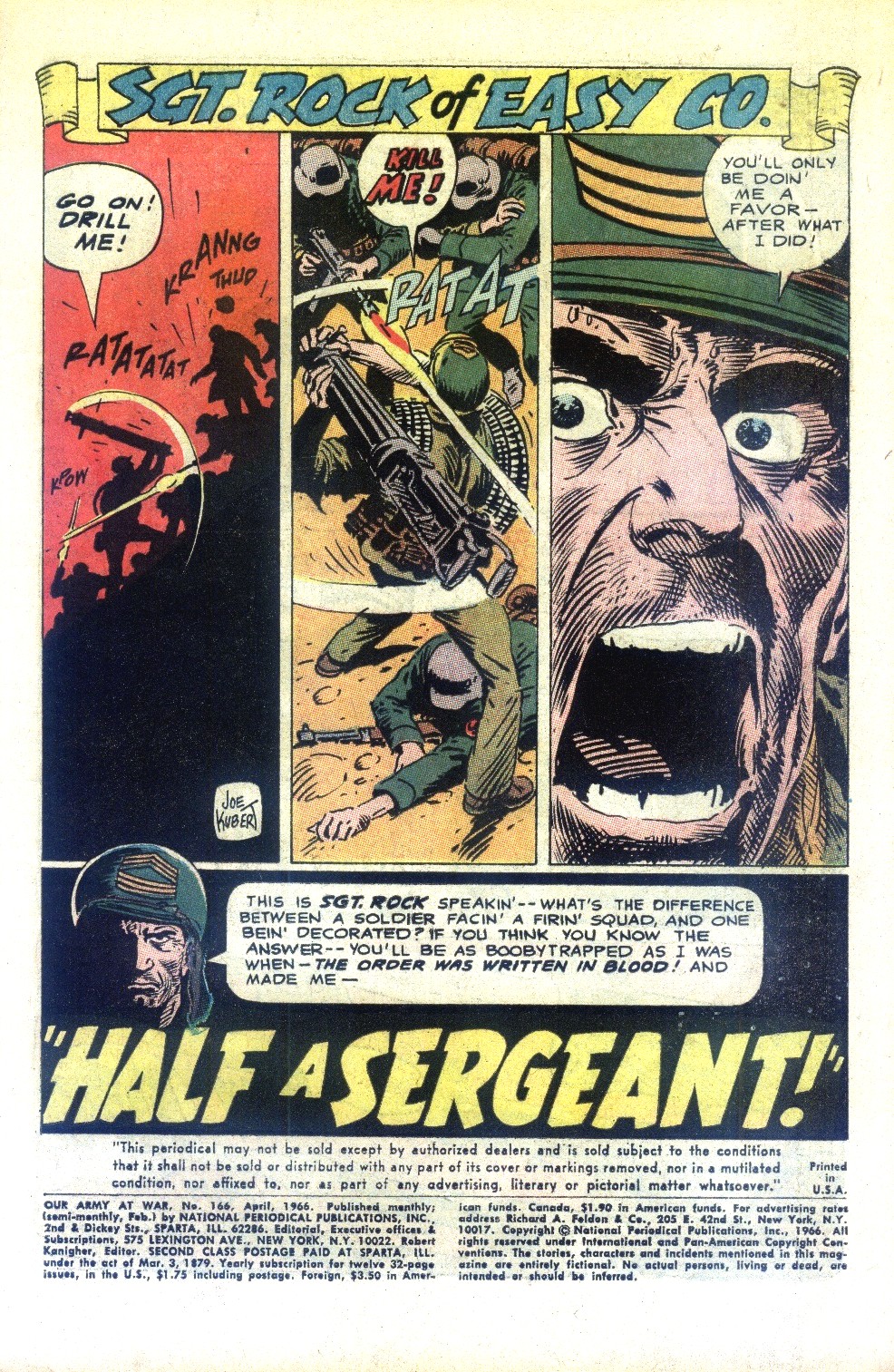 Read online Our Army at War (1952) comic -  Issue #166 - 3