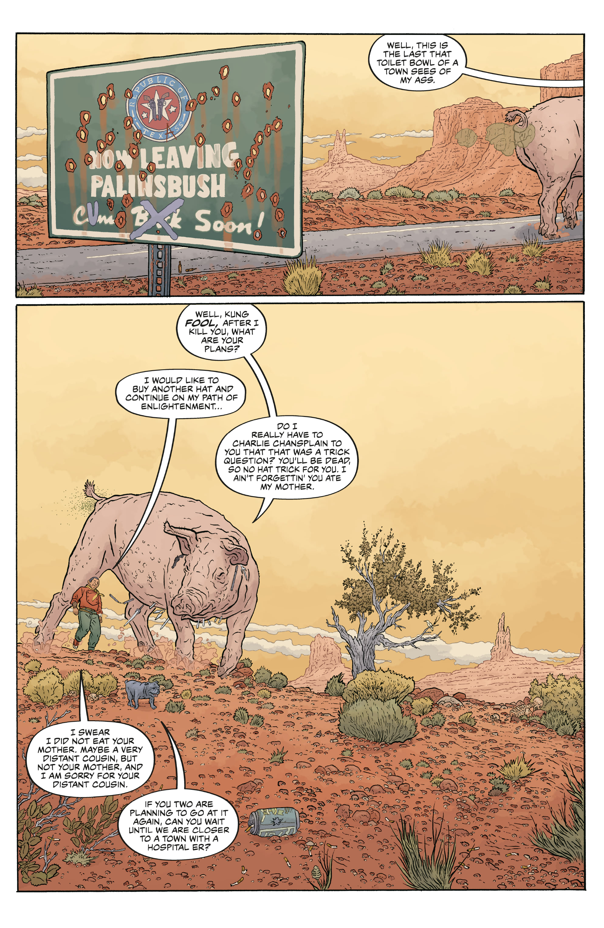 Read online Shaolin Cowboy: Cruel to Be Kin comic -  Issue #7 - 31