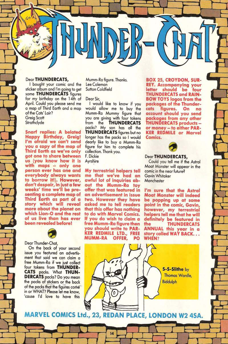 Read online ThunderCats (1987) comic -  Issue #11 - 14