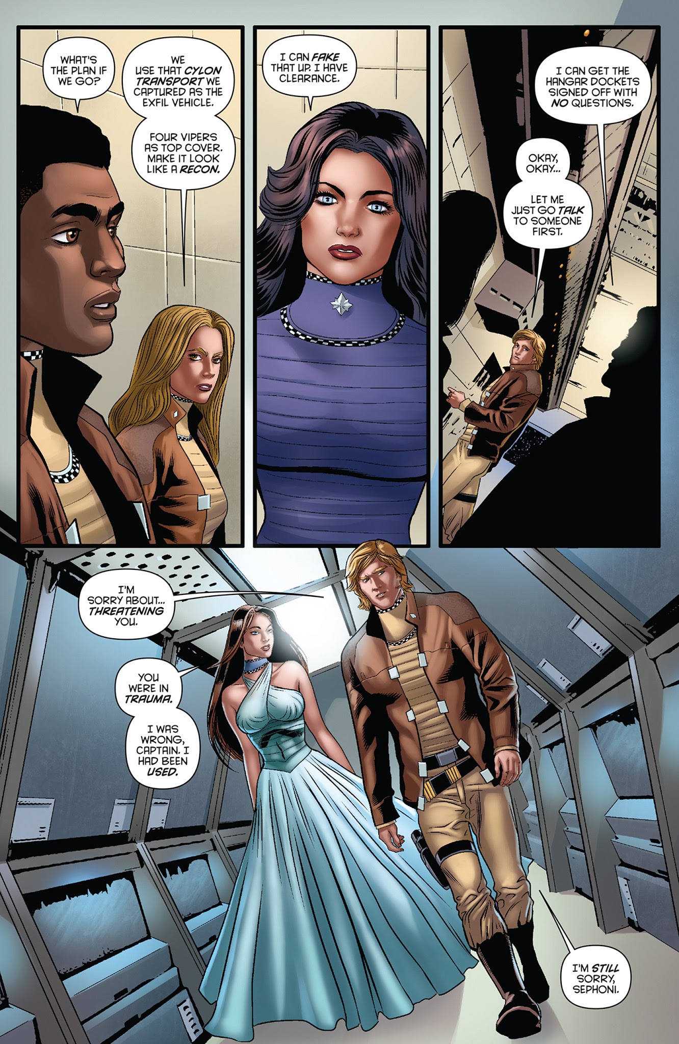 Read online Classic Battlestar Galactica: The Death of Apollo comic -  Issue #3 - 10