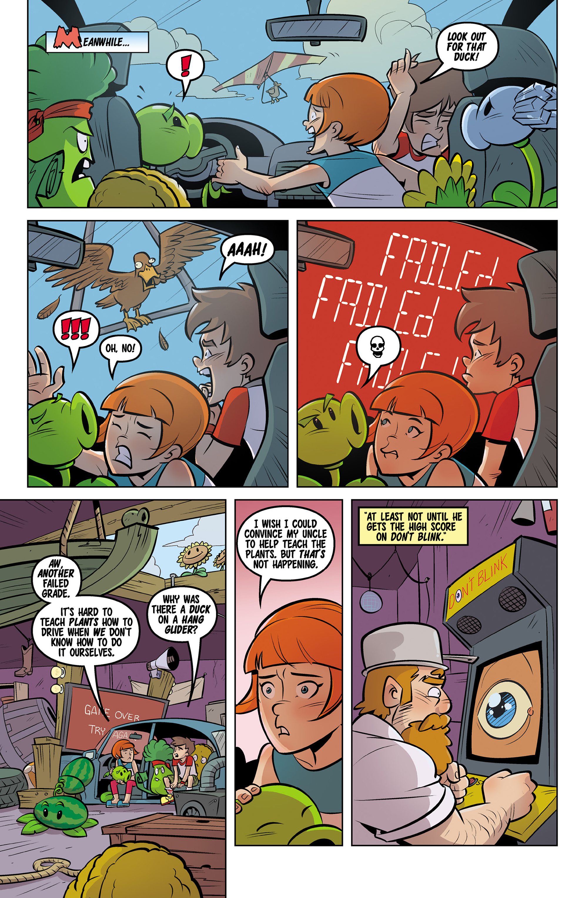 Read online Plants vs. Zombies: Petal to the Metal comic -  Issue #7 - 8