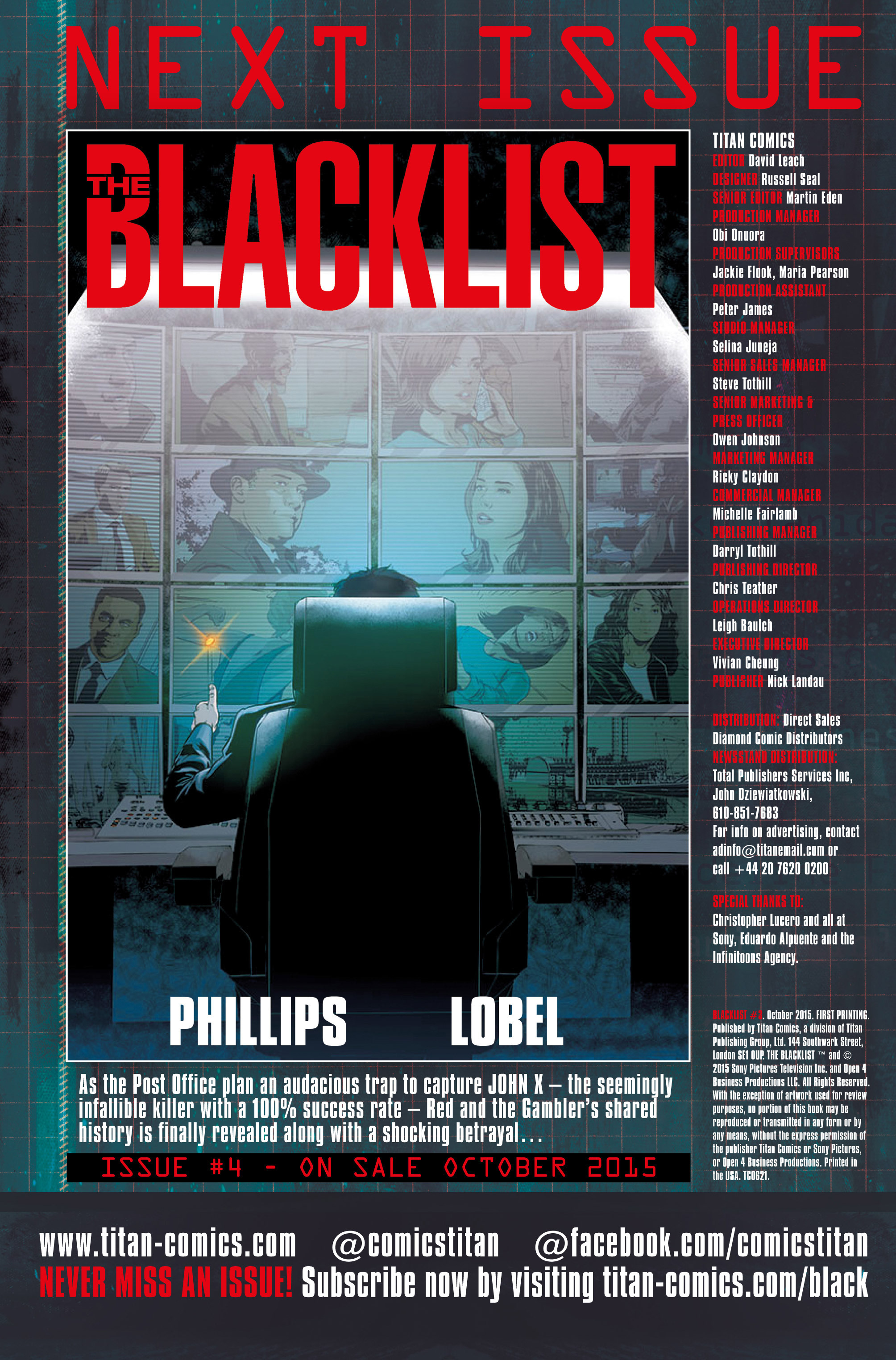 Read online The Blacklist comic -  Issue #3 - 24