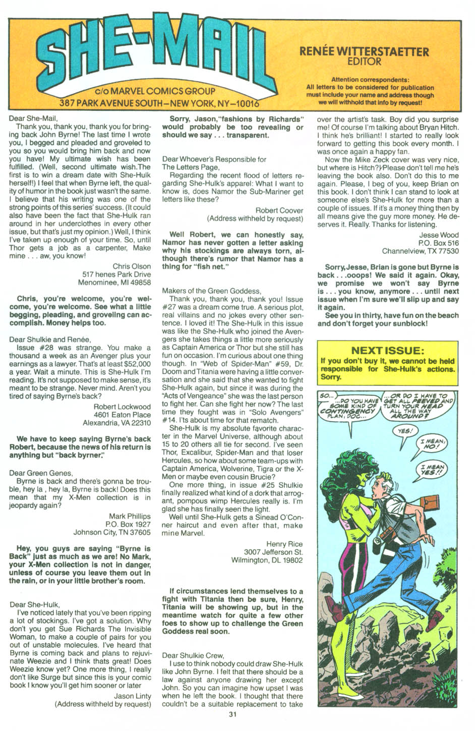 Read online The Sensational She-Hulk comic -  Issue #30 - 23