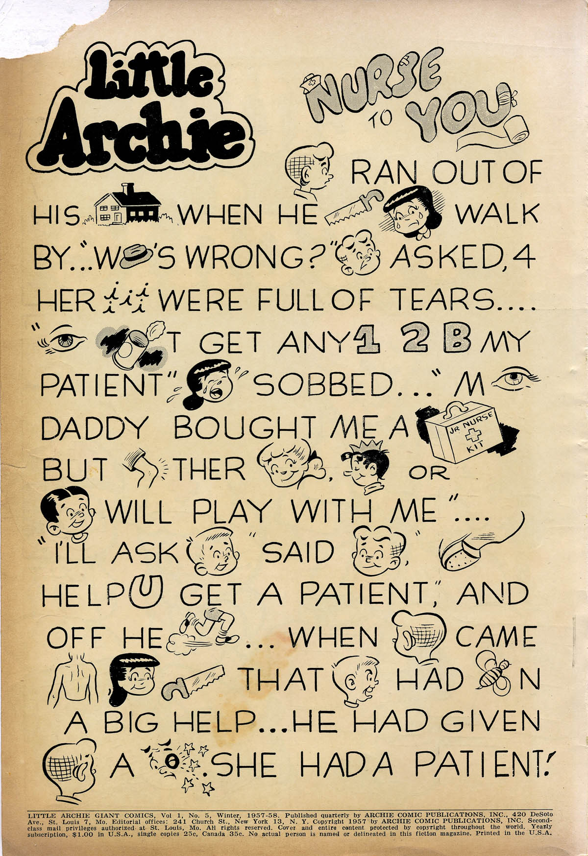 Read online Little Archie (1956) comic -  Issue #5 - 2