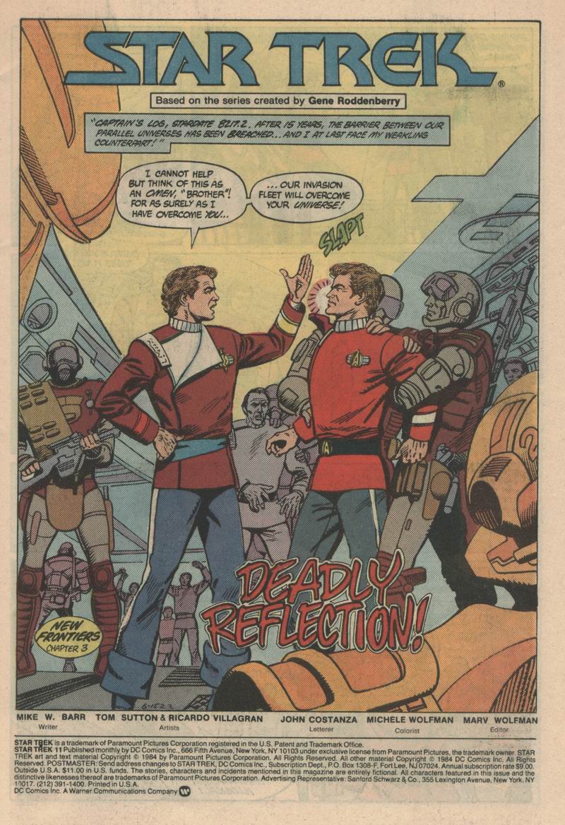 Read online Star Trek (1984) comic -  Issue #11 - 2
