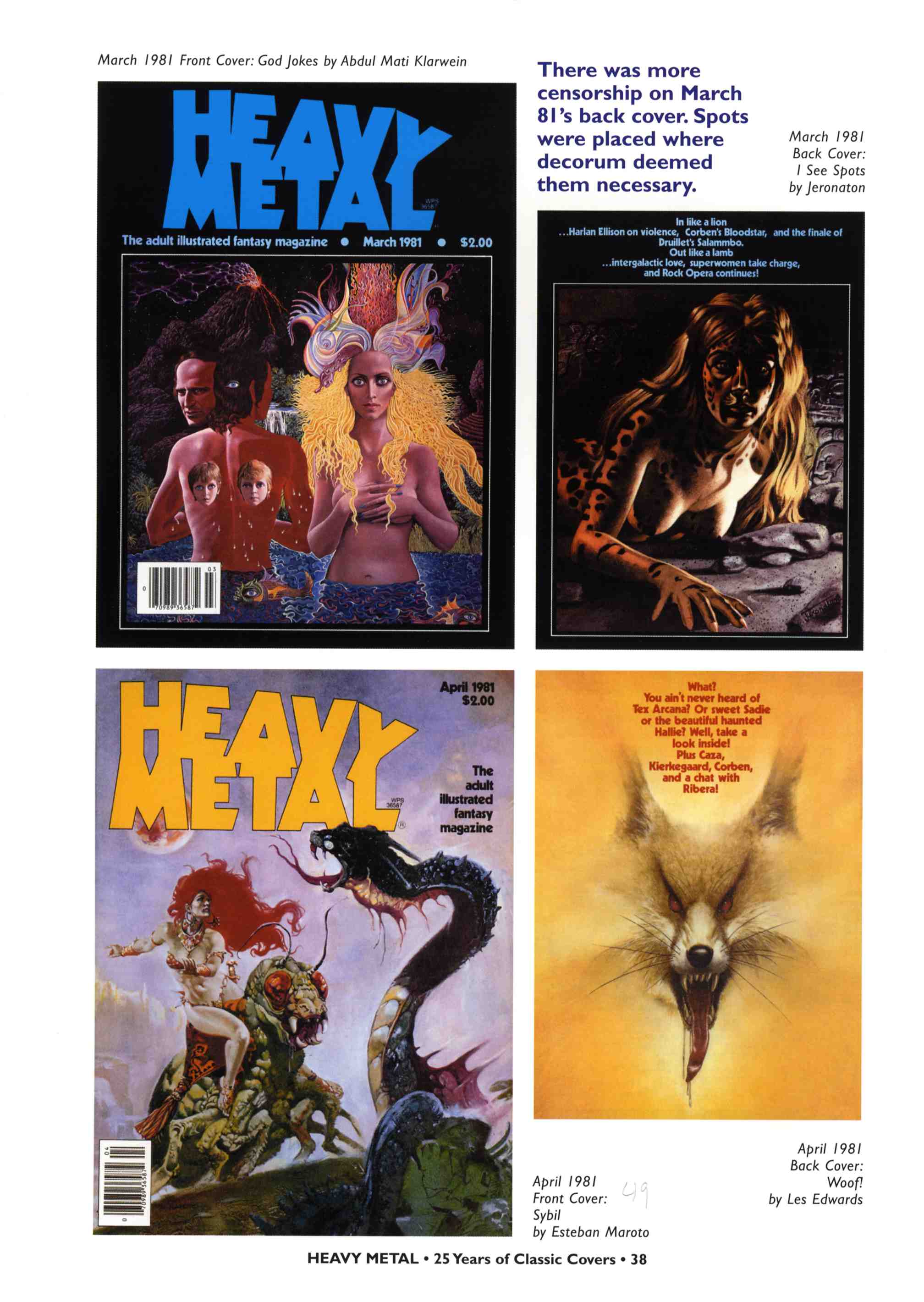 Read online Heavy Metal: 25 Years of Classic Covers comic -  Issue # TPB - 44