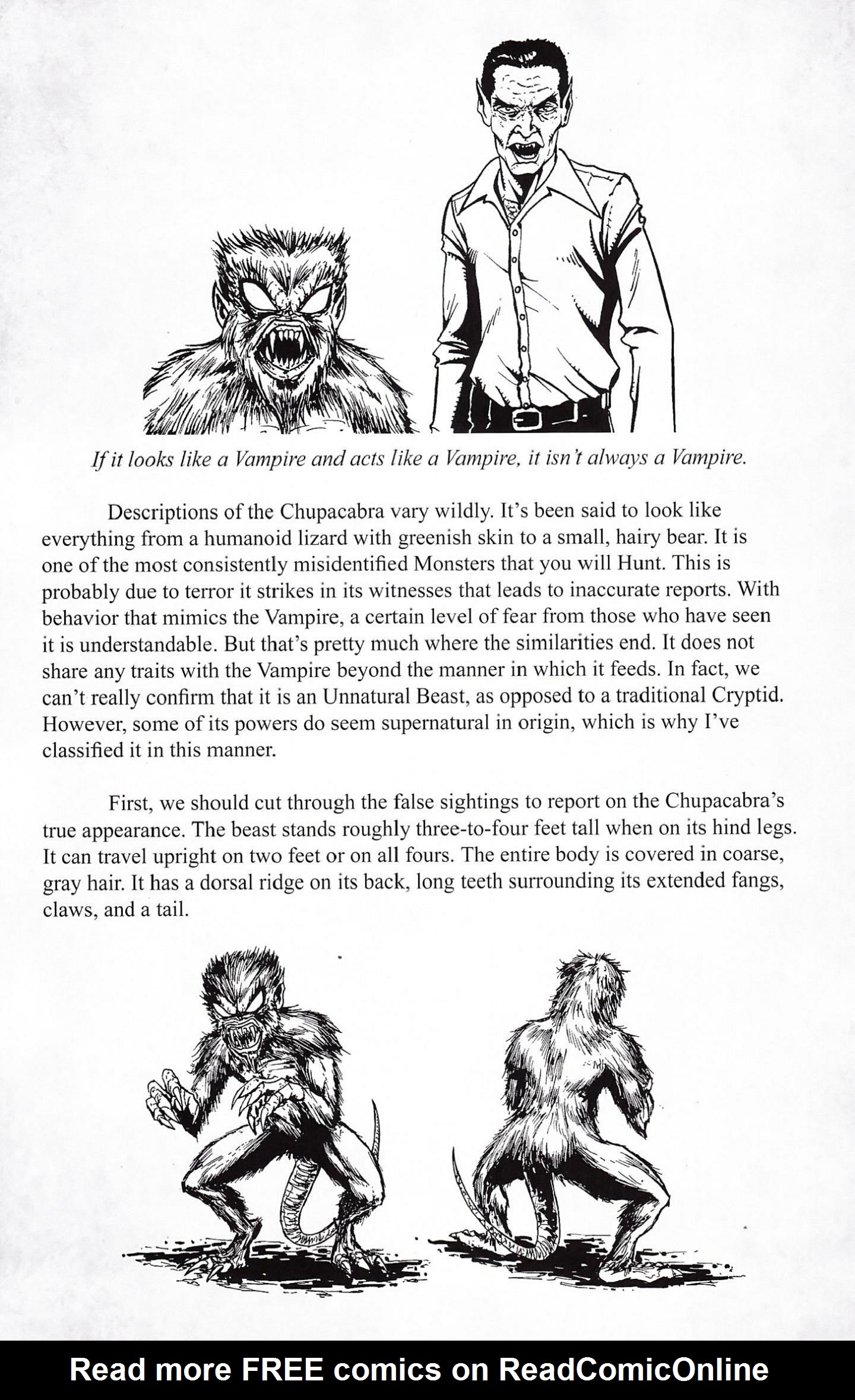 Read online The Monster Hunters' Survival Guide Case Files: Chupacabra comic -  Issue # Full - 33