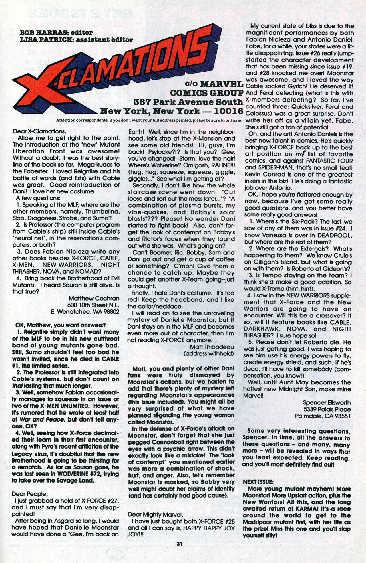 Read online X-Force (1991) comic -  Issue #32 - 30