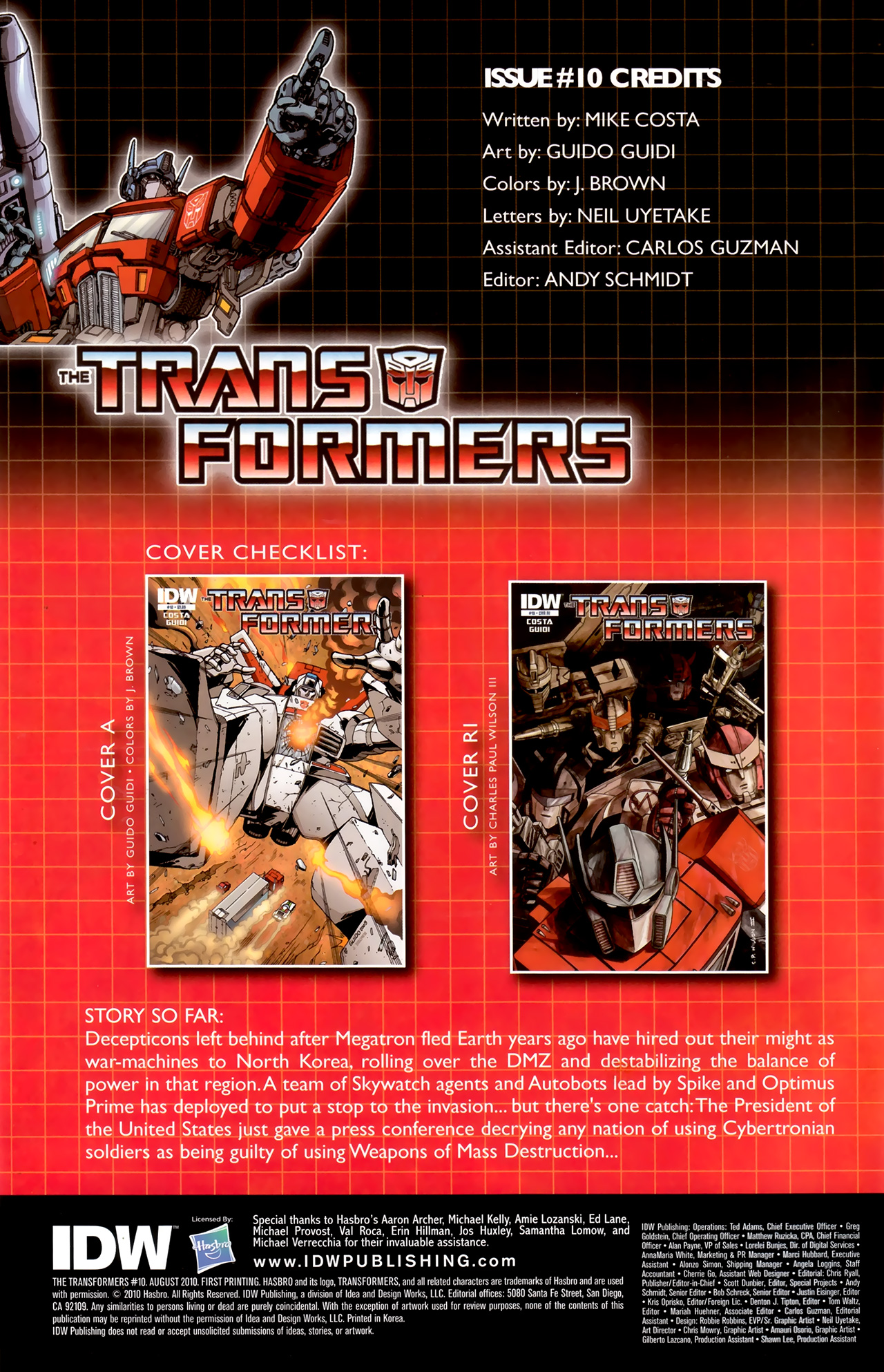 Read online The Transformers (2009) comic -  Issue #10 - 2