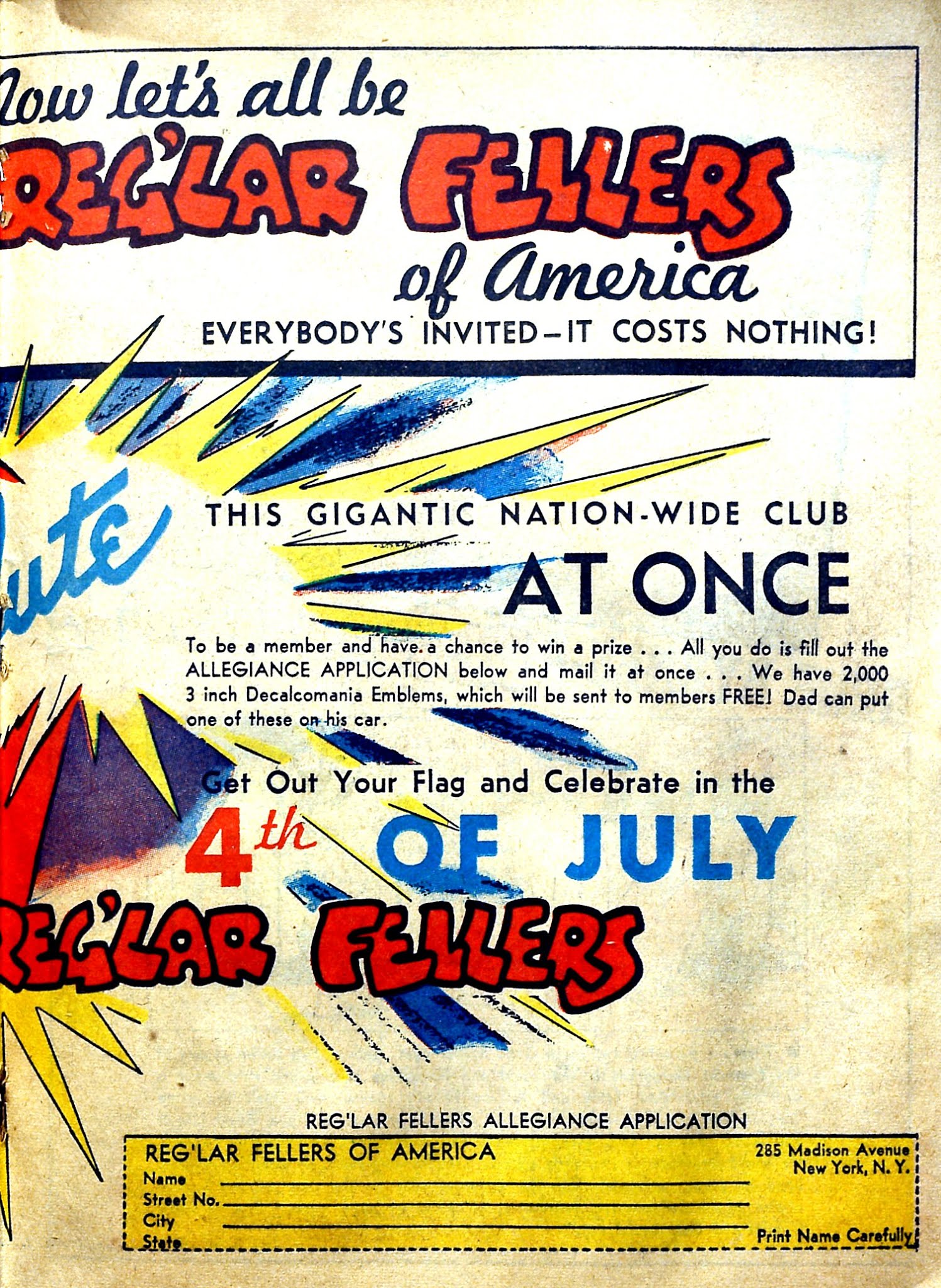 Read online Reg'lar Fellers Heroic Comics comic -  Issue #1 - 36