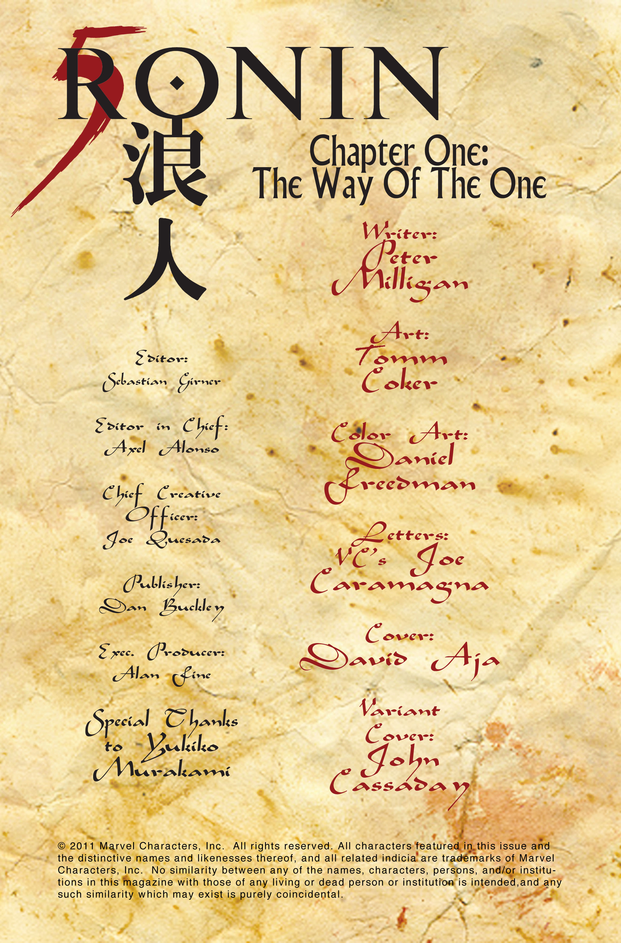 Read online 5 Ronin (2011) comic -  Issue #1 - 24