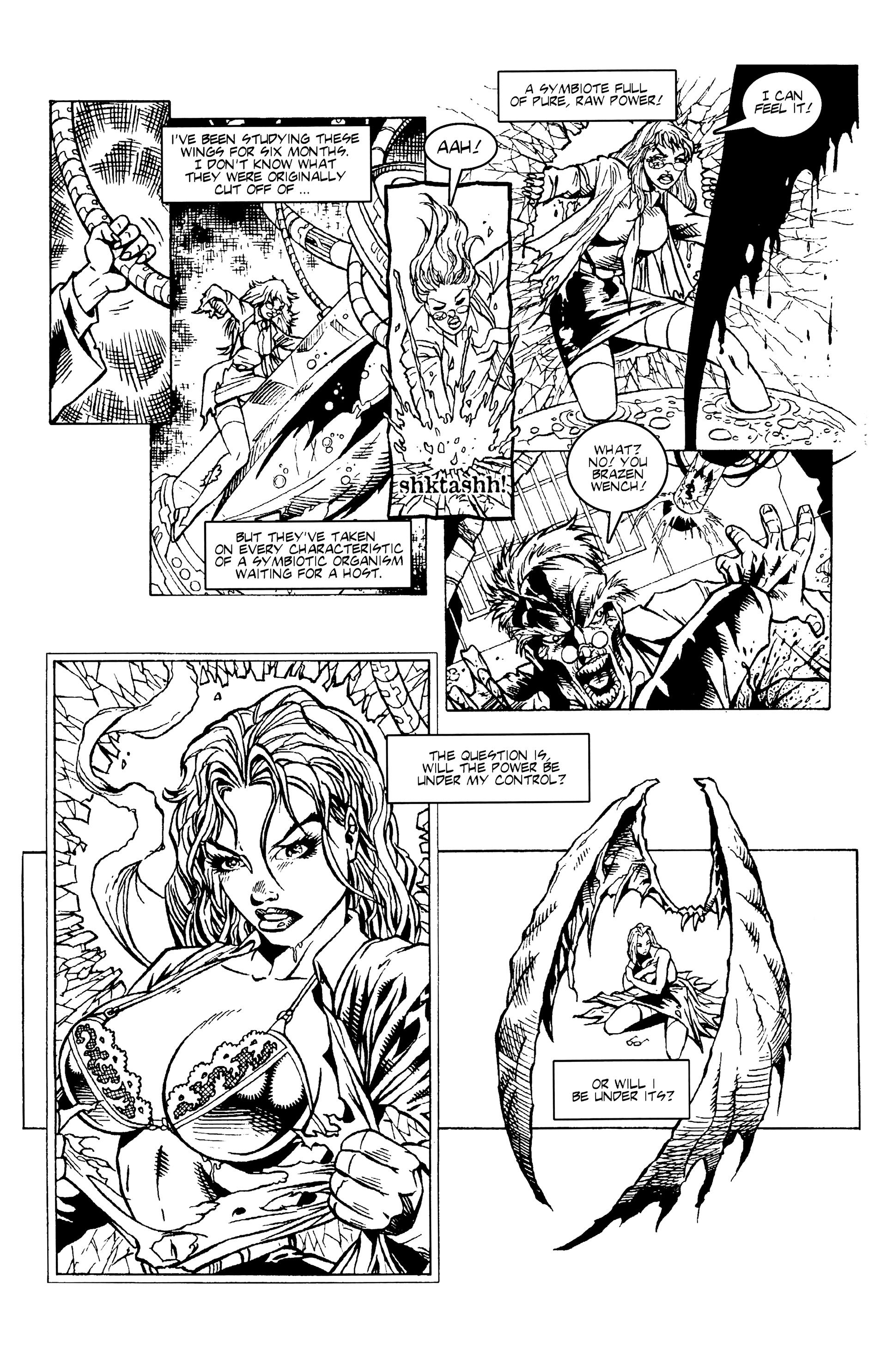 Read online Warrior Nun: Black & White comic -  Issue #10 - 5
