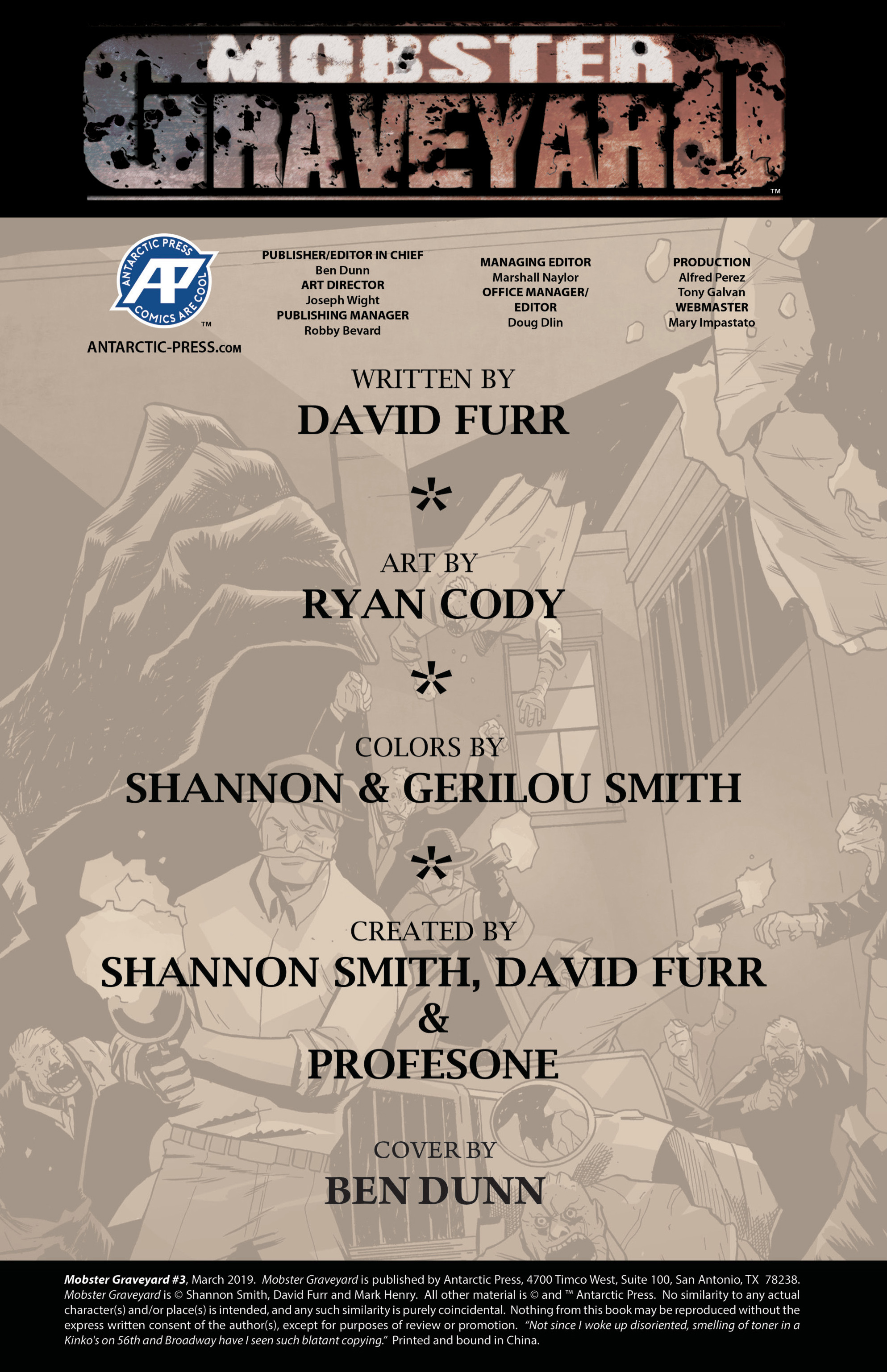 Read online Mobster Graveyard comic -  Issue #3 - 2