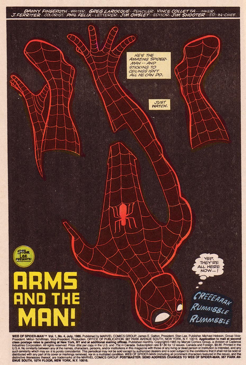 Read online Web of Spider-Man (1985) comic -  Issue #4 - 2