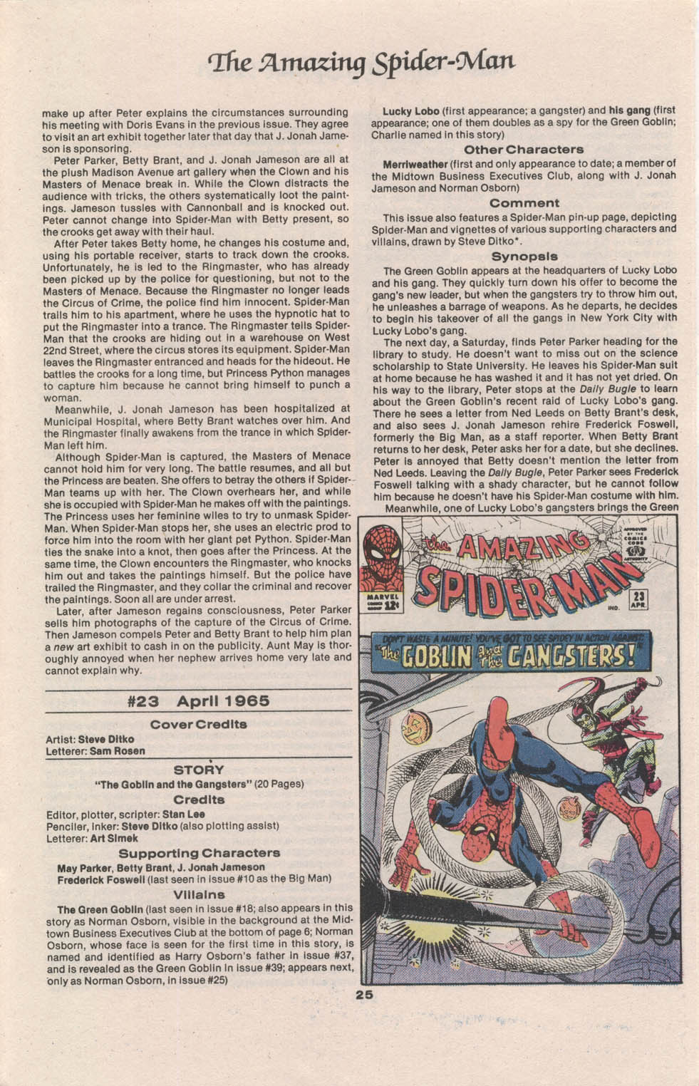 Read online The Official Marvel Index to The Amazing Spider-Man comic -  Issue #1 - 27