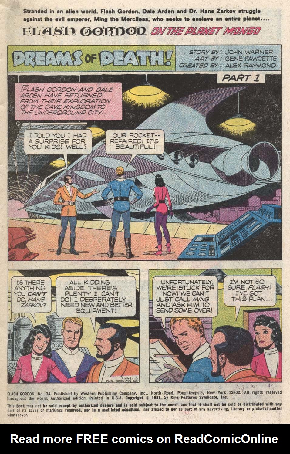 Read online Flash Gordon (1978) comic -  Issue #34 - 3