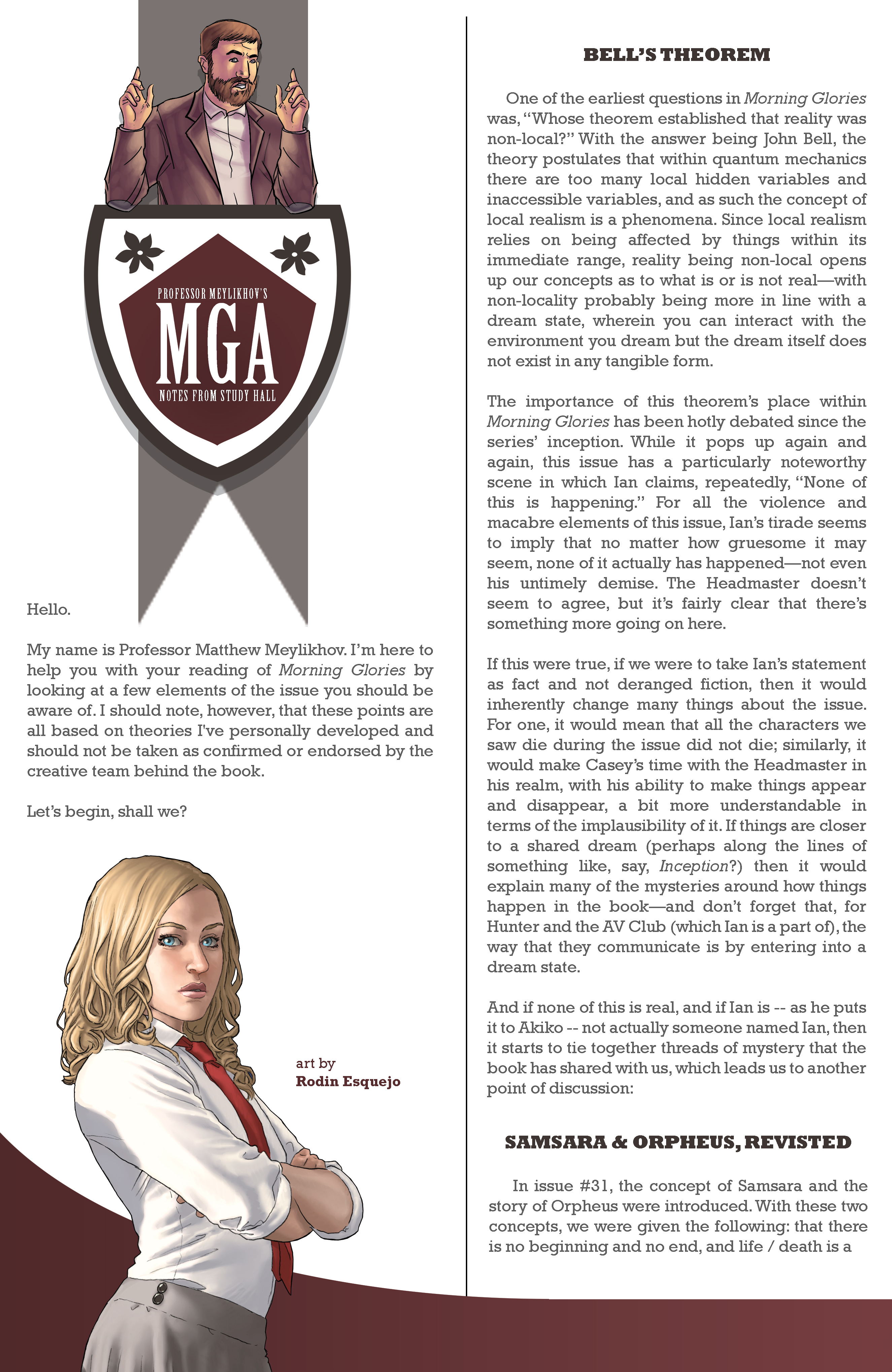 Read online Morning Glories comic -  Issue #50 - 63