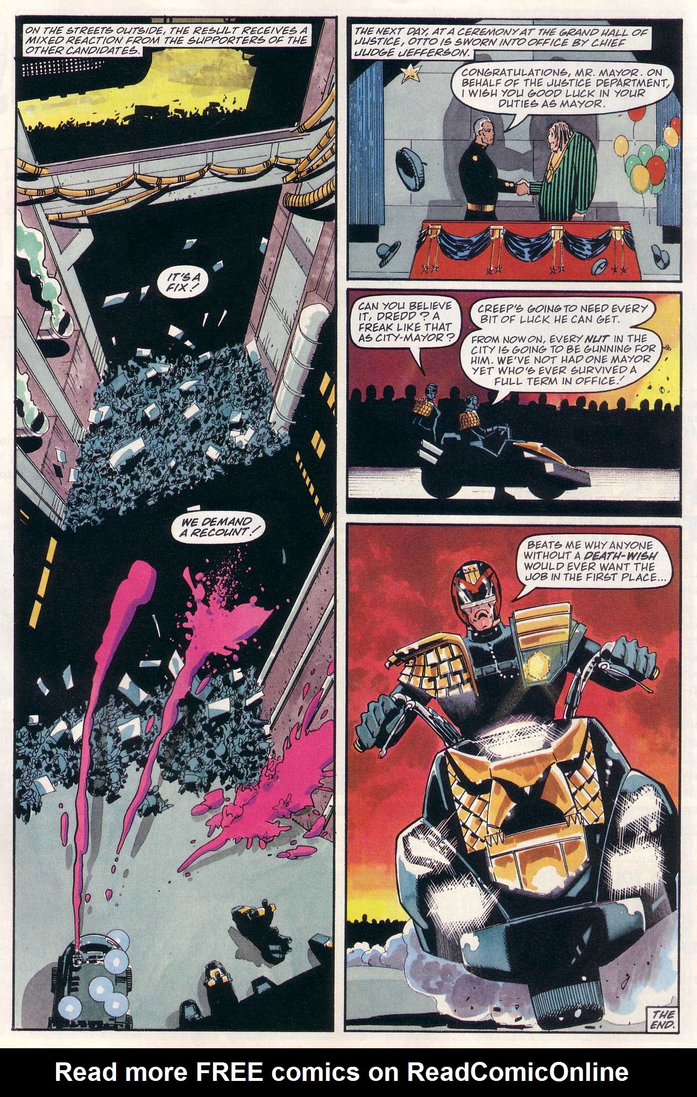 Read online Judge Dredd Lawman of the Future comic -  Issue #10 - 25