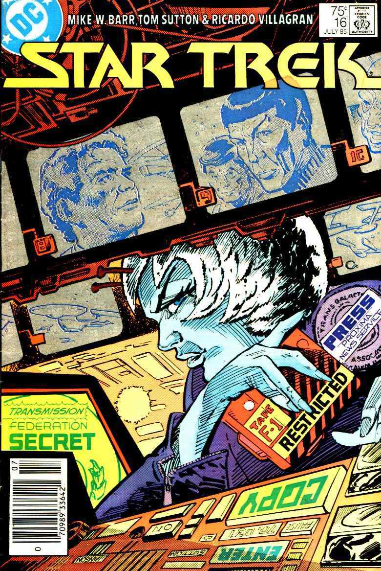 Read online Star Trek (1984) comic -  Issue #16 - 1