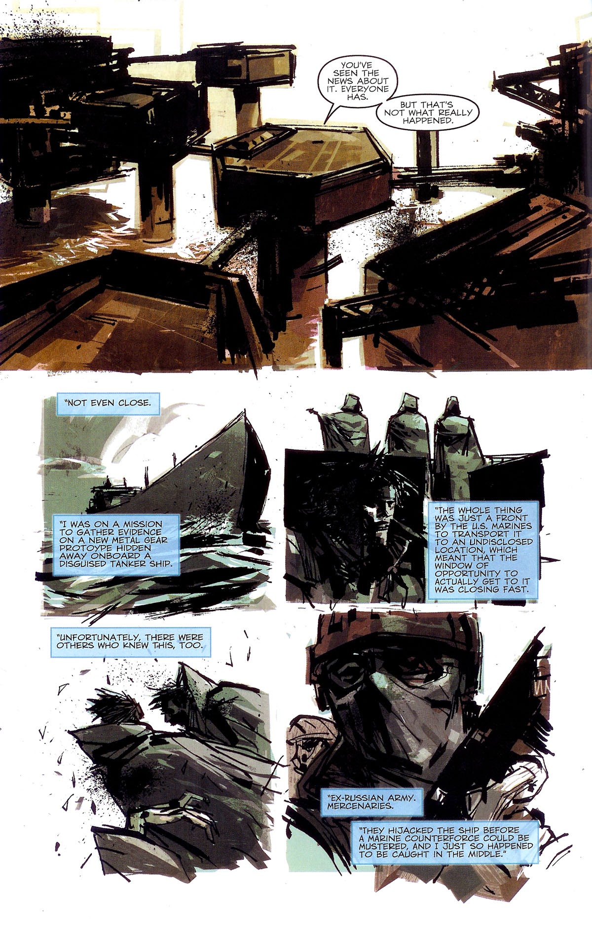 Read online Metal Gear Solid: Sons of Liberty comic -  Issue #6 - 9