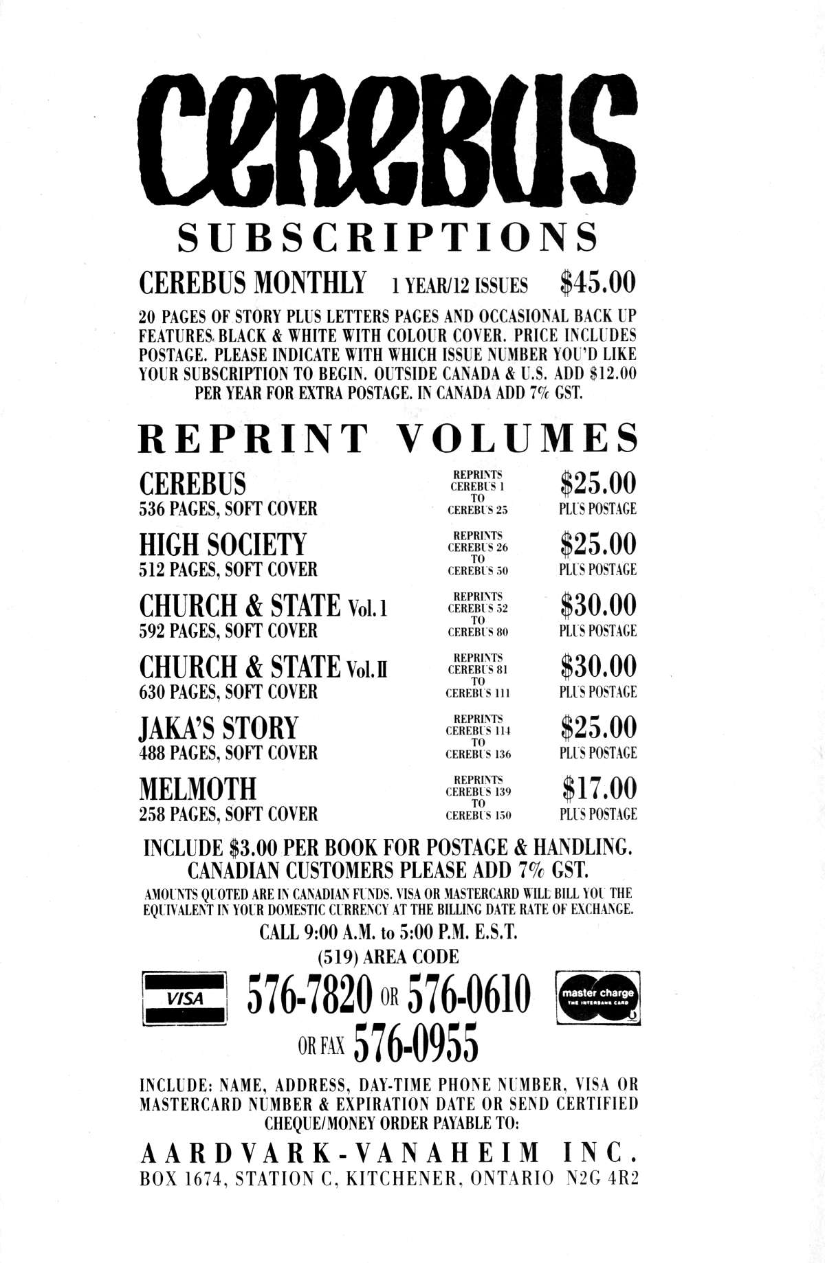 Read online Cerebus comic -  Issue #159 - 29