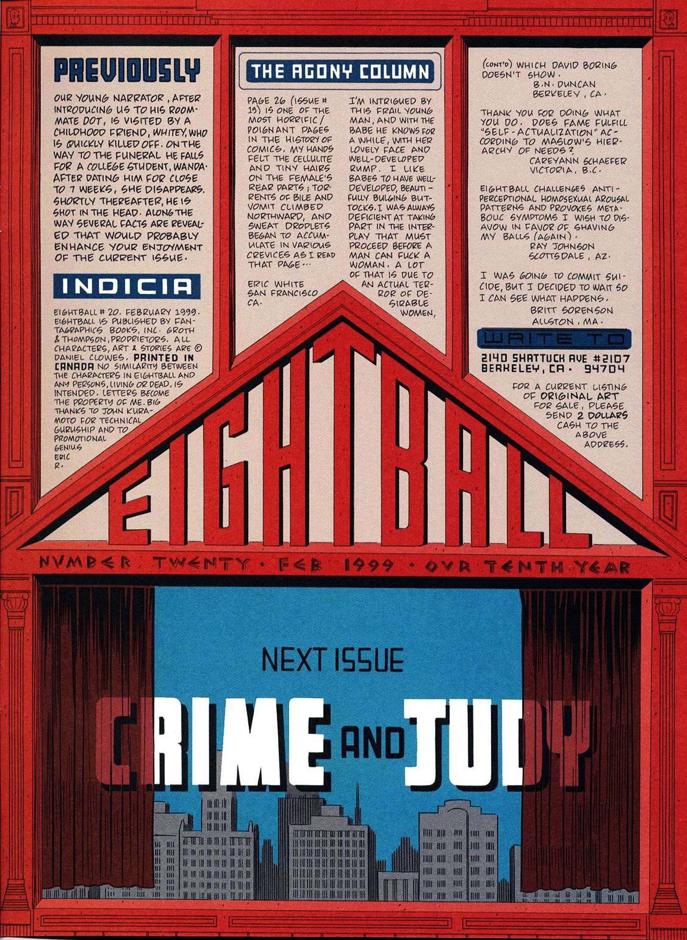 Read online Eightball comic -  Issue #20 - 35