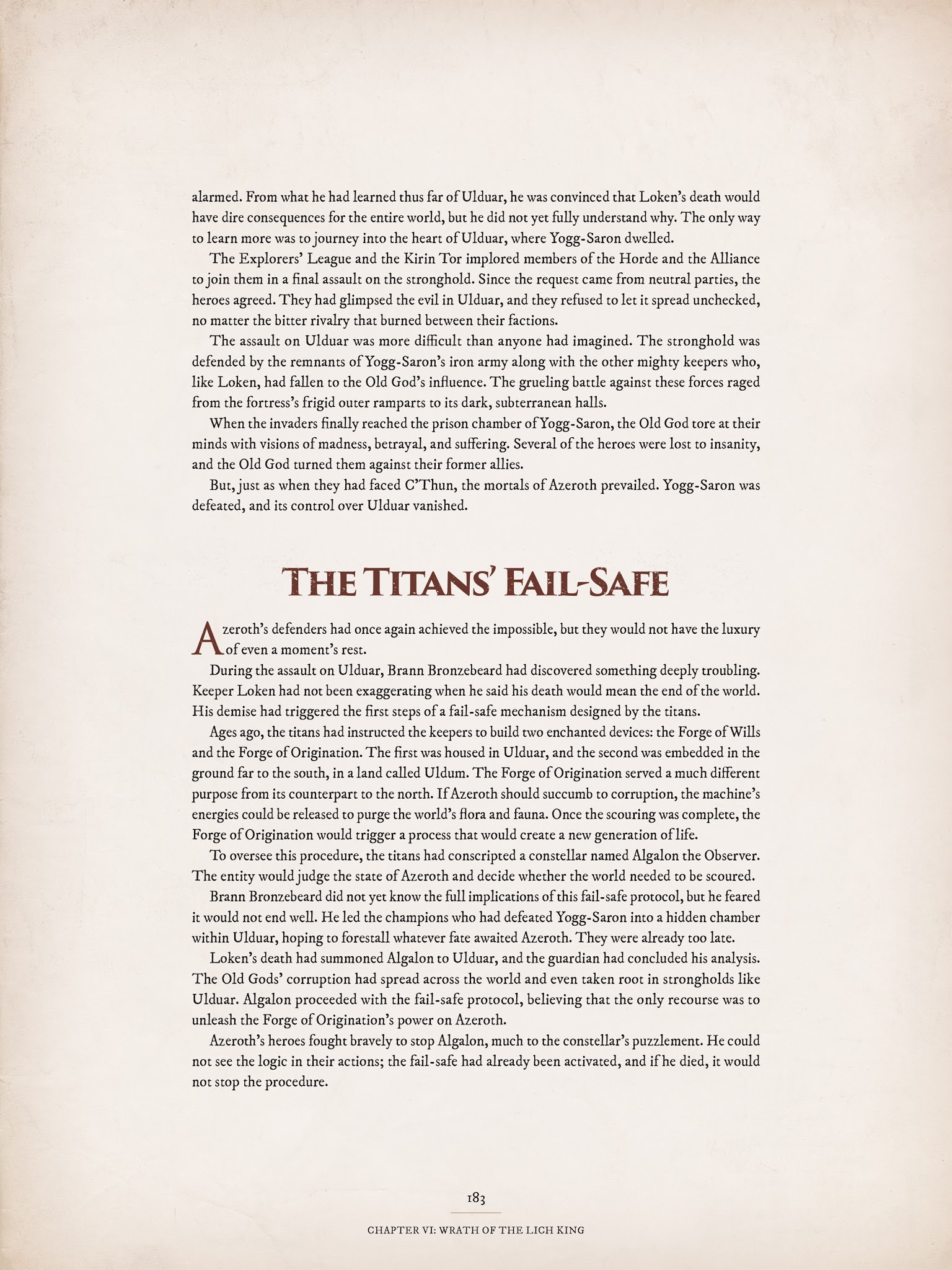 Read online World of Warcraft Chronicle Vol. 3 comic -  Issue # Full - 175