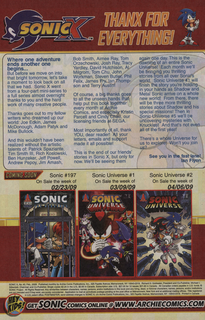 Read online Sonic X comic -  Issue #40 - 34