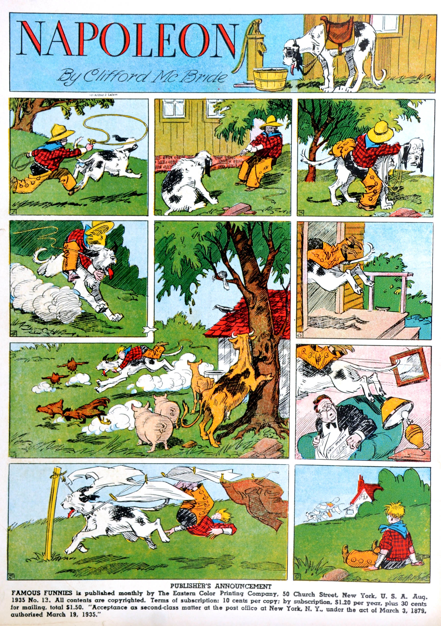 Read online Famous Funnies comic -  Issue #13 - 2