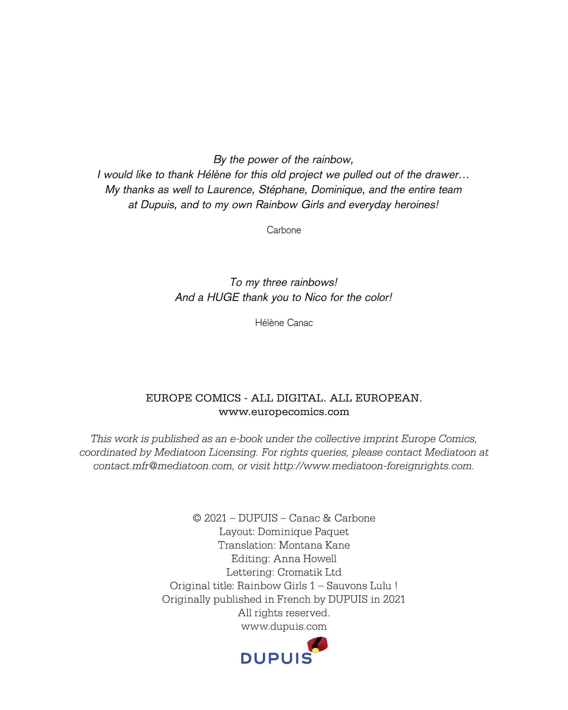 Read online Rainbow Girls: Let's Save Lulu! comic -  Issue # TPB - 101