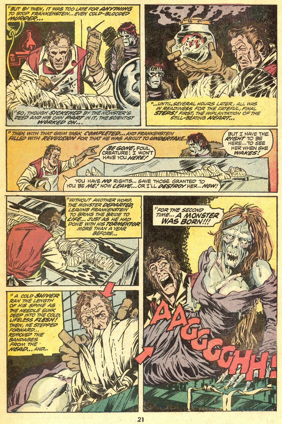Read online Frankenstein (1973) comic -  Issue #2 - 16