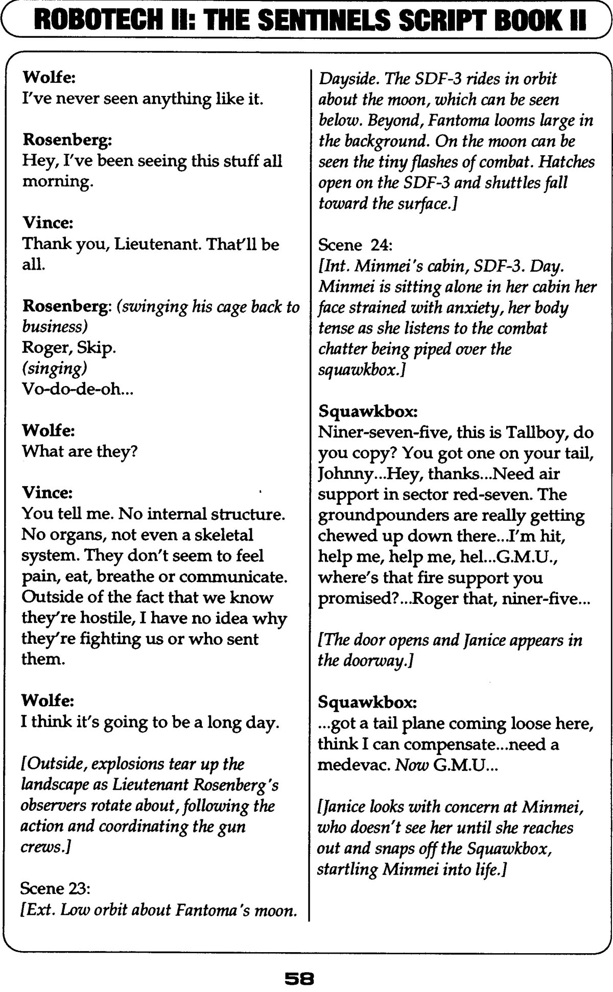 Read online Robotech II: The Sentinels comic -  Issue # _Script Book 2 - 56