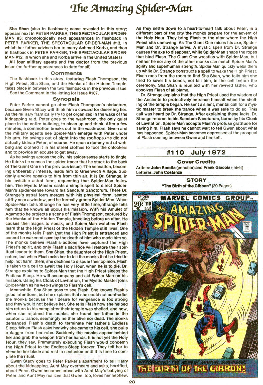 Read online The Official Marvel Index to The Amazing Spider-Man comic -  Issue #4 - 30
