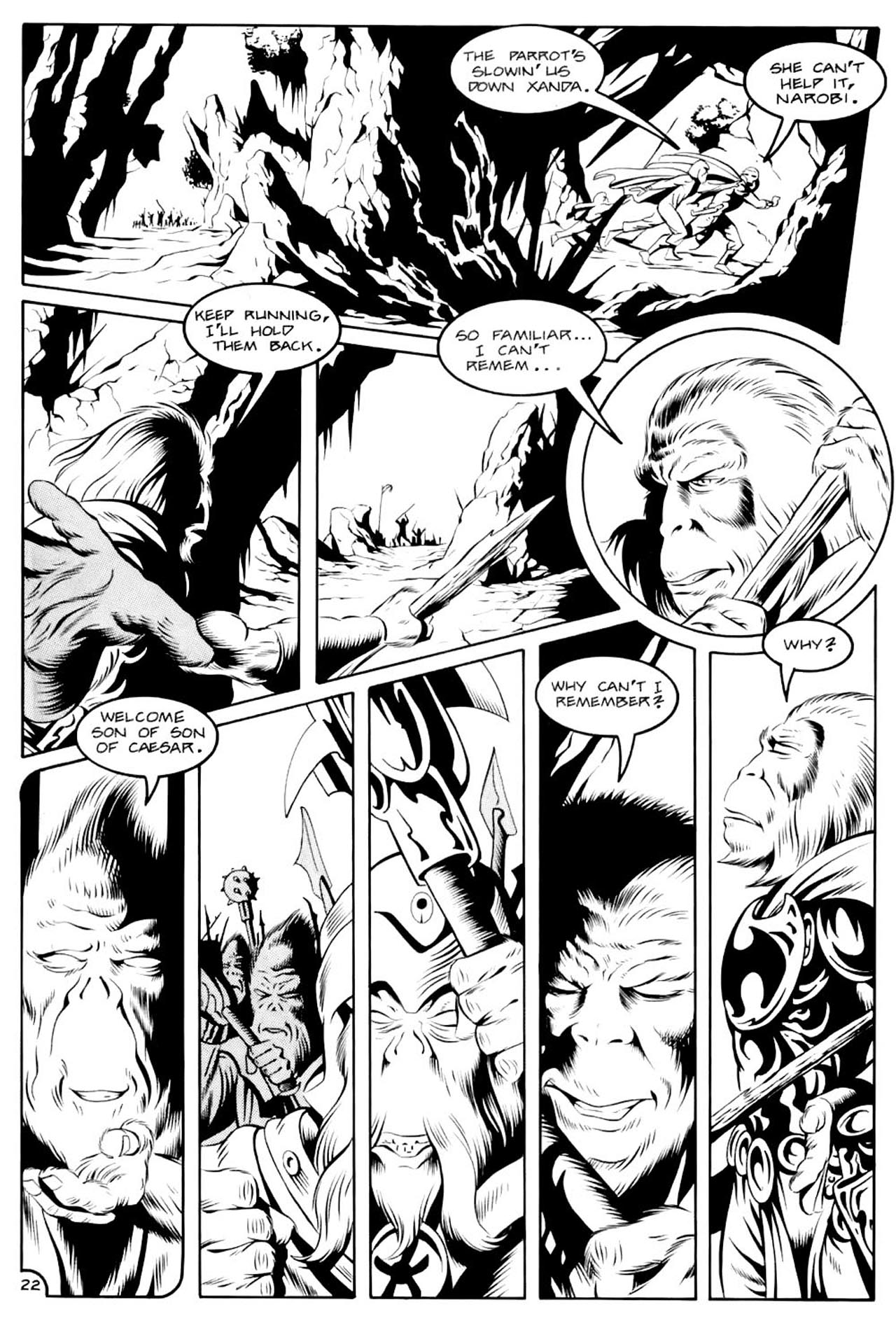 Read online Planet of the Apes (1990) comic -  Issue #10 - 28