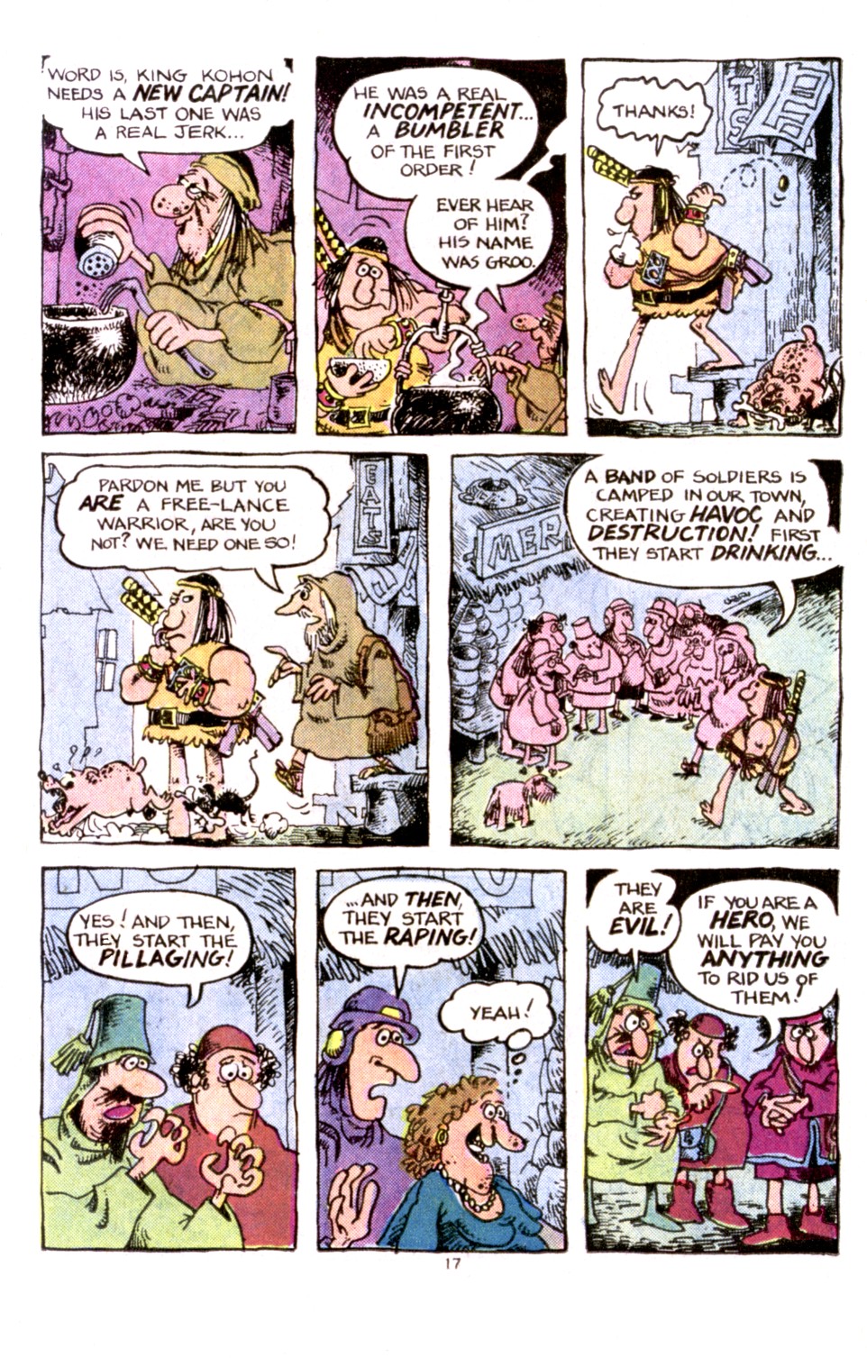 Read online Groo the Wanderer comic -  Issue #1 - 17