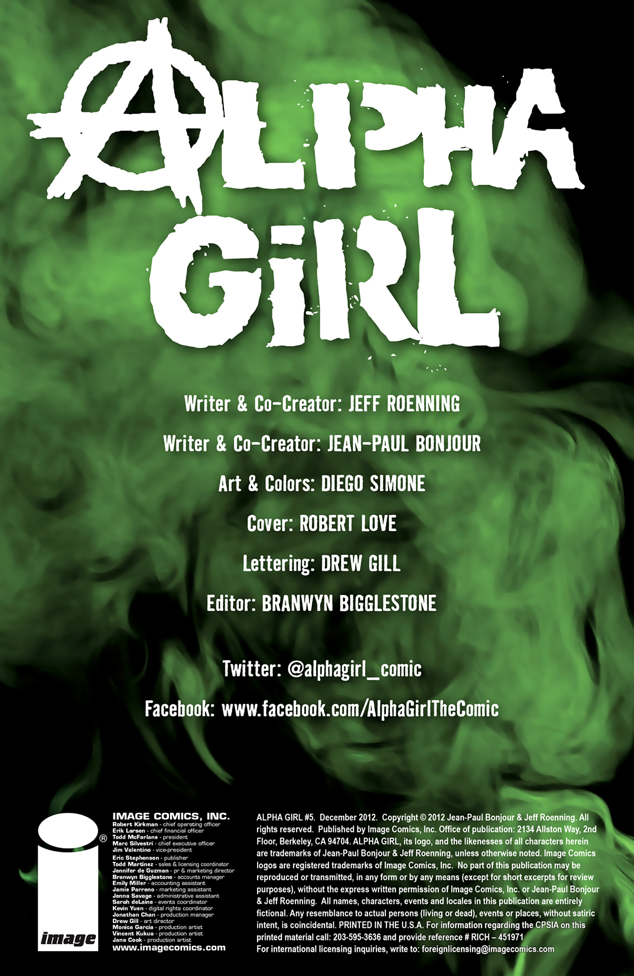 Read online Alpha Girl comic -  Issue #5 - 2