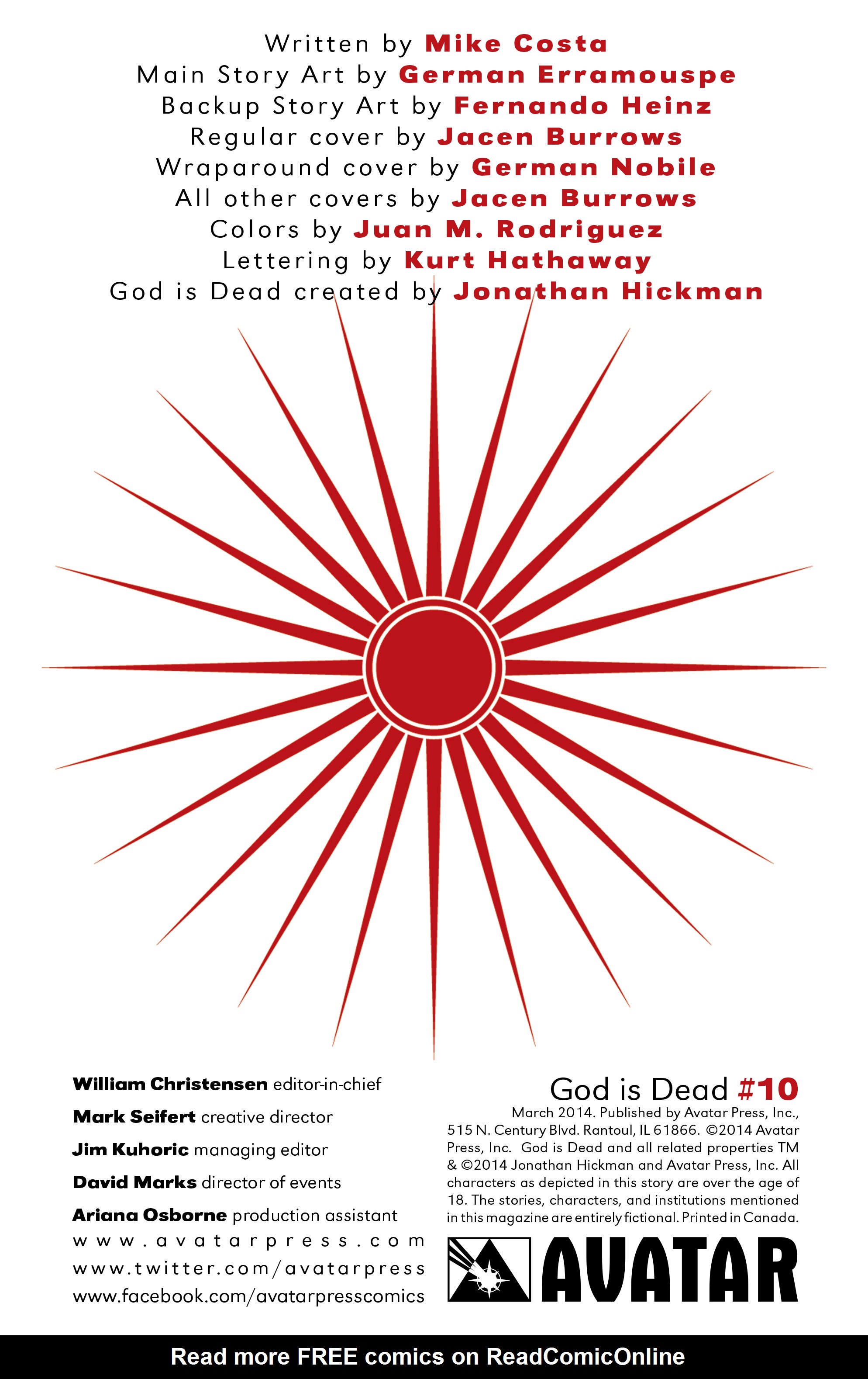 Read online God Is Dead comic -  Issue #10 - 6