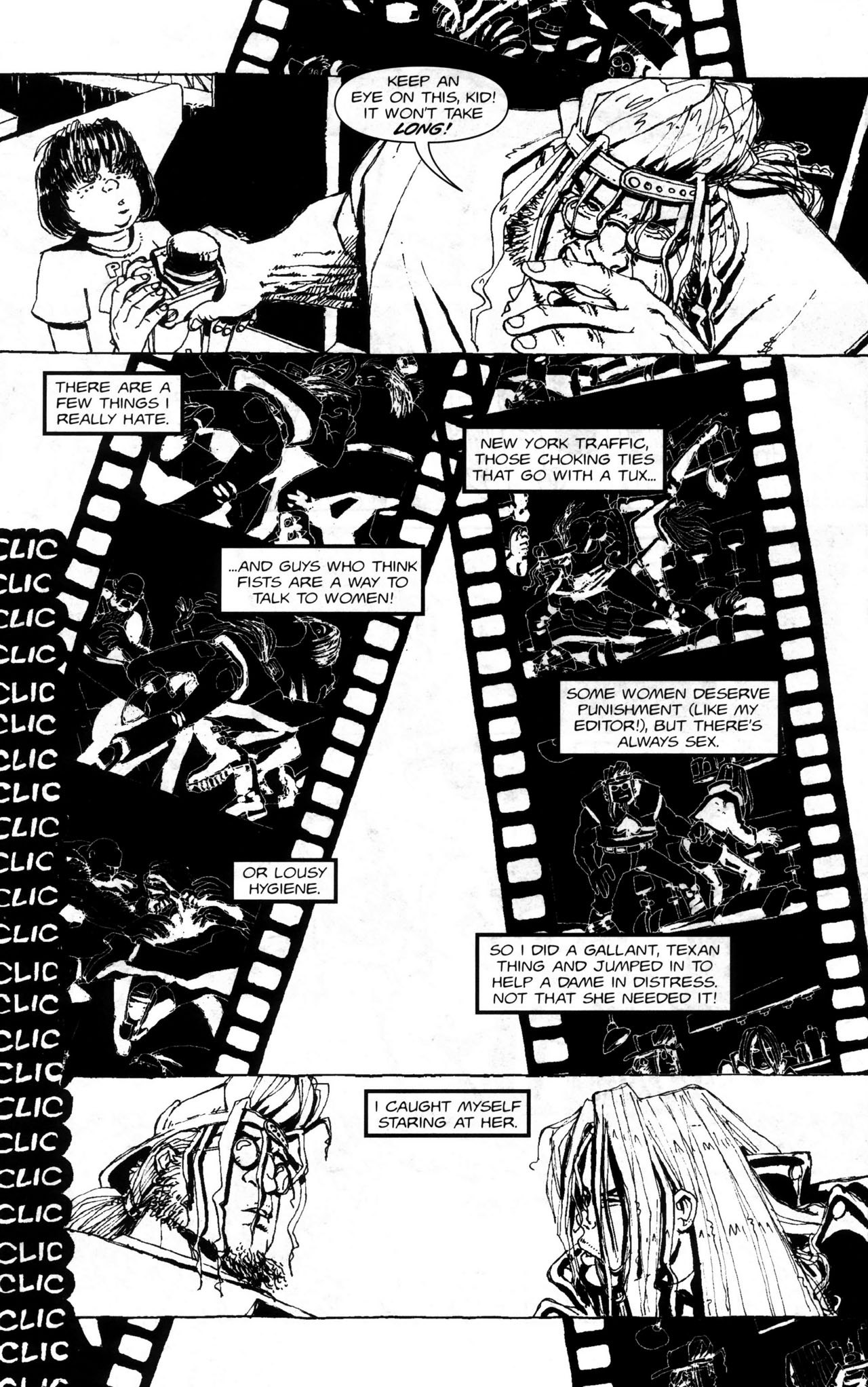 Read online Warrior Nun: Black & White comic -  Issue #6 - 24