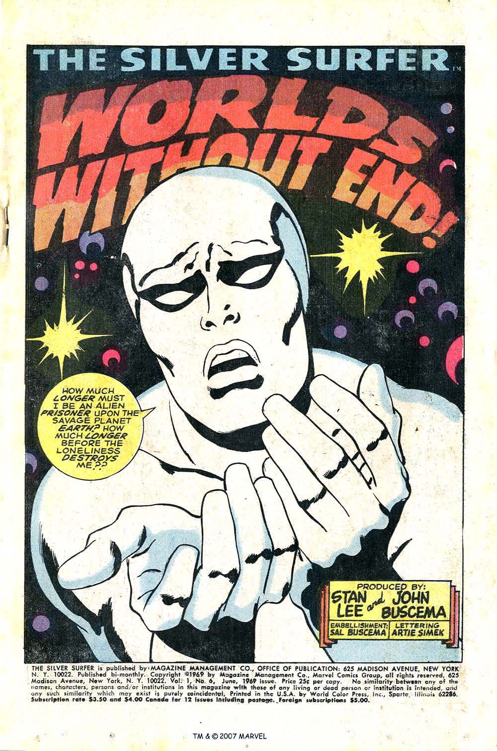 Read online Silver Surfer (1968) comic -  Issue #6 - 3