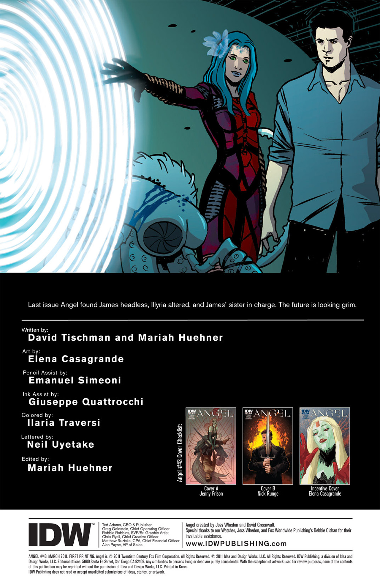 Read online Angel comic -  Issue #43 - 2